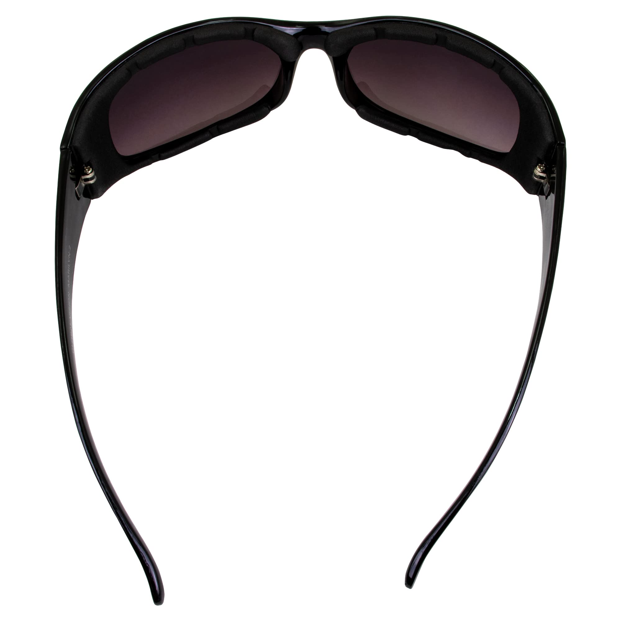 Global Vision Eyewear Marilyn 2 Plus Motorcycle Glasses For Women Black Frame Bling-Ed Out With Rhinestones (Smoke)