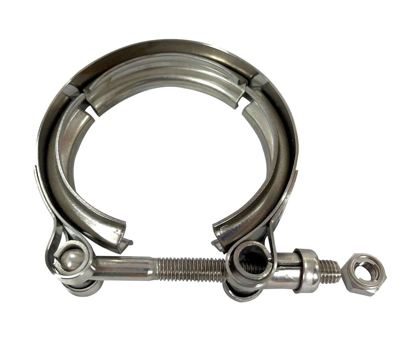 Elifecenter Stainless Steel 2.5'' 2-1/2 Inch Exhaust V band Clamp (No Flange)