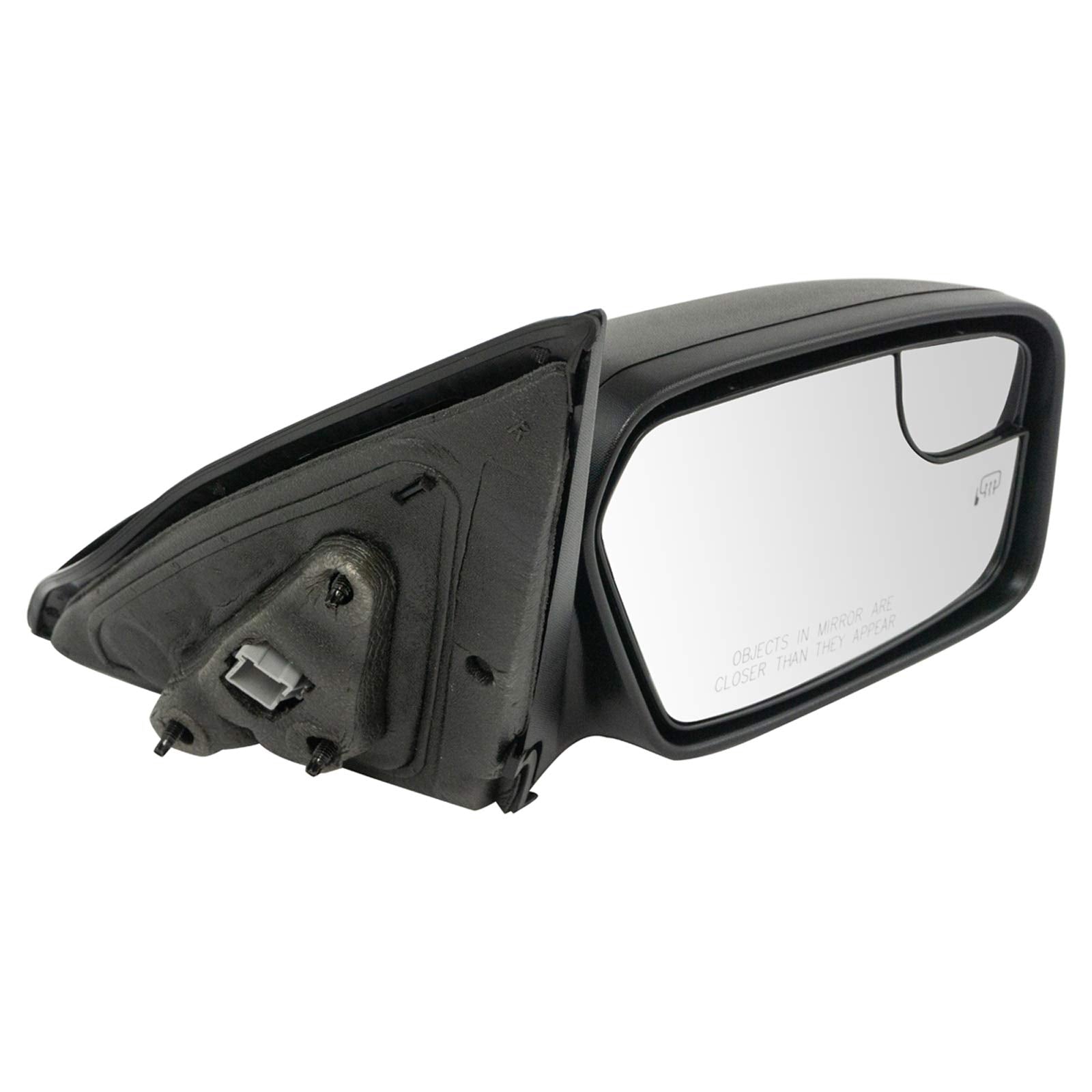 Trq Right Mirror With Heat With Puddle Light With Spotter Mirror With Textured Cover Passenger Side Compatible With 2011-2012 Fo