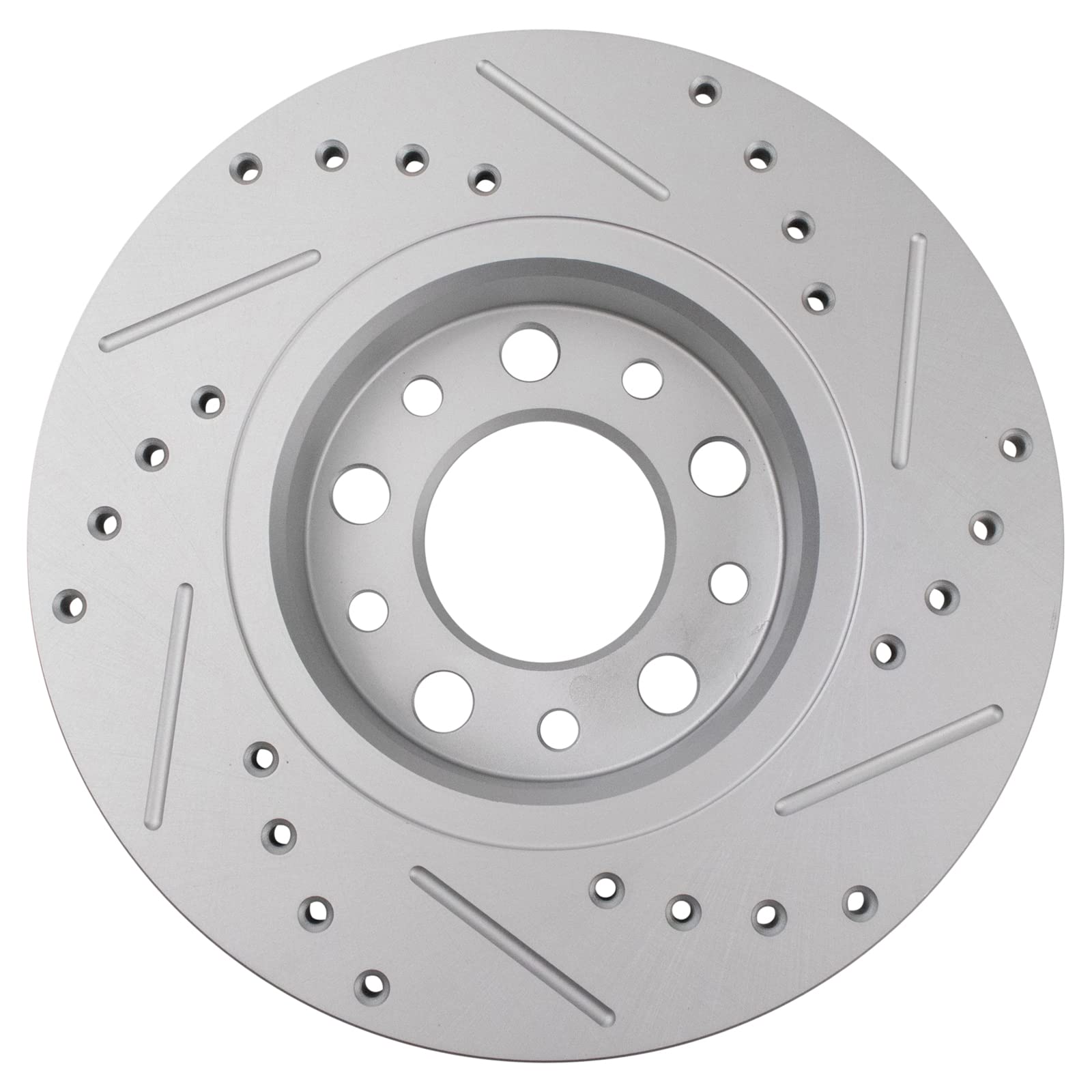 Trq Rear Performance Brake Rotors Set Premium G-Coated Compatible With 2016-2022 Fiat 500X 2017-2022 Jeep Compass 2015-2022 Rene