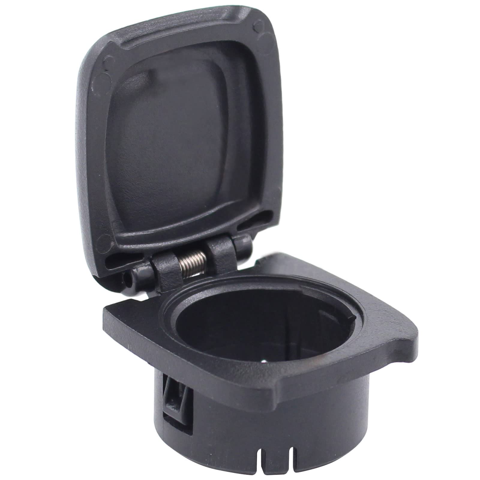 Motoku Center Console Power Outlet Cap Cover Retainer Black For Chevy Silverado Equinox Colorado Malibu Traverse