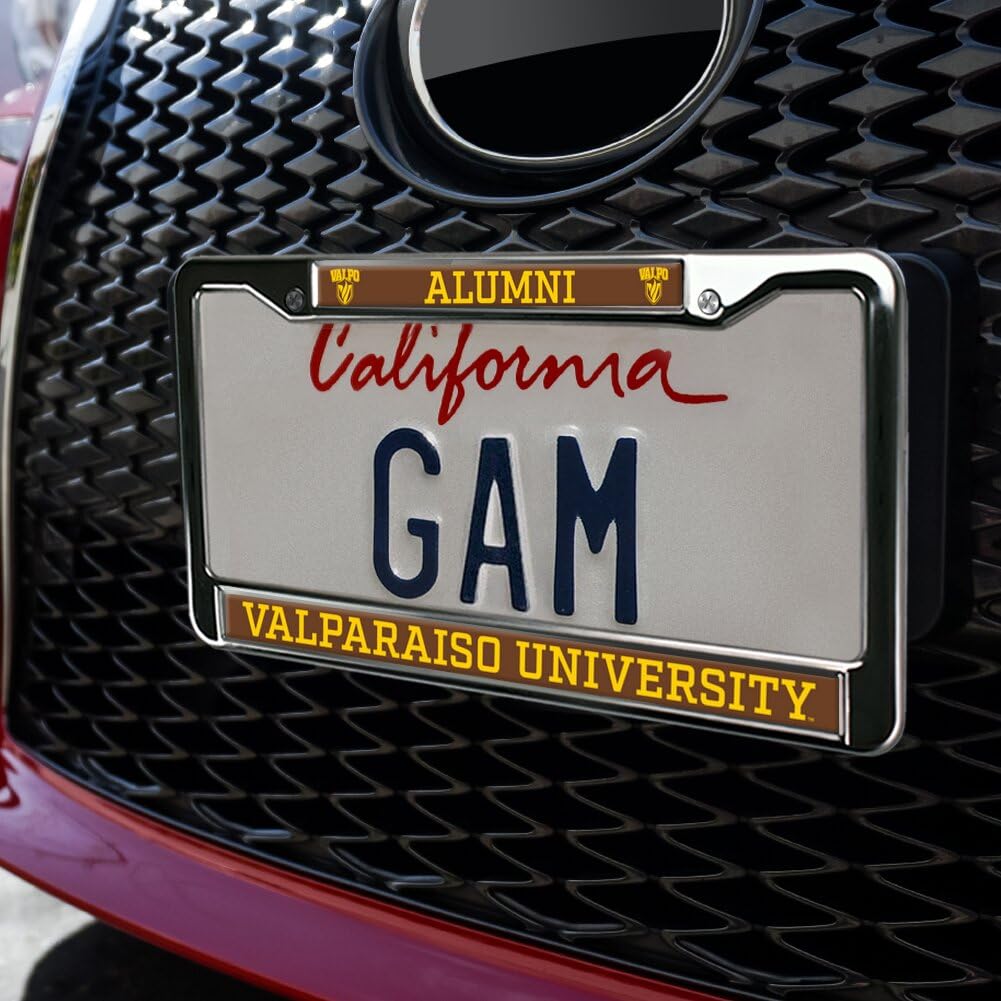 Valparaiso University Alumni Full Size Standard License Plate Metal Frame