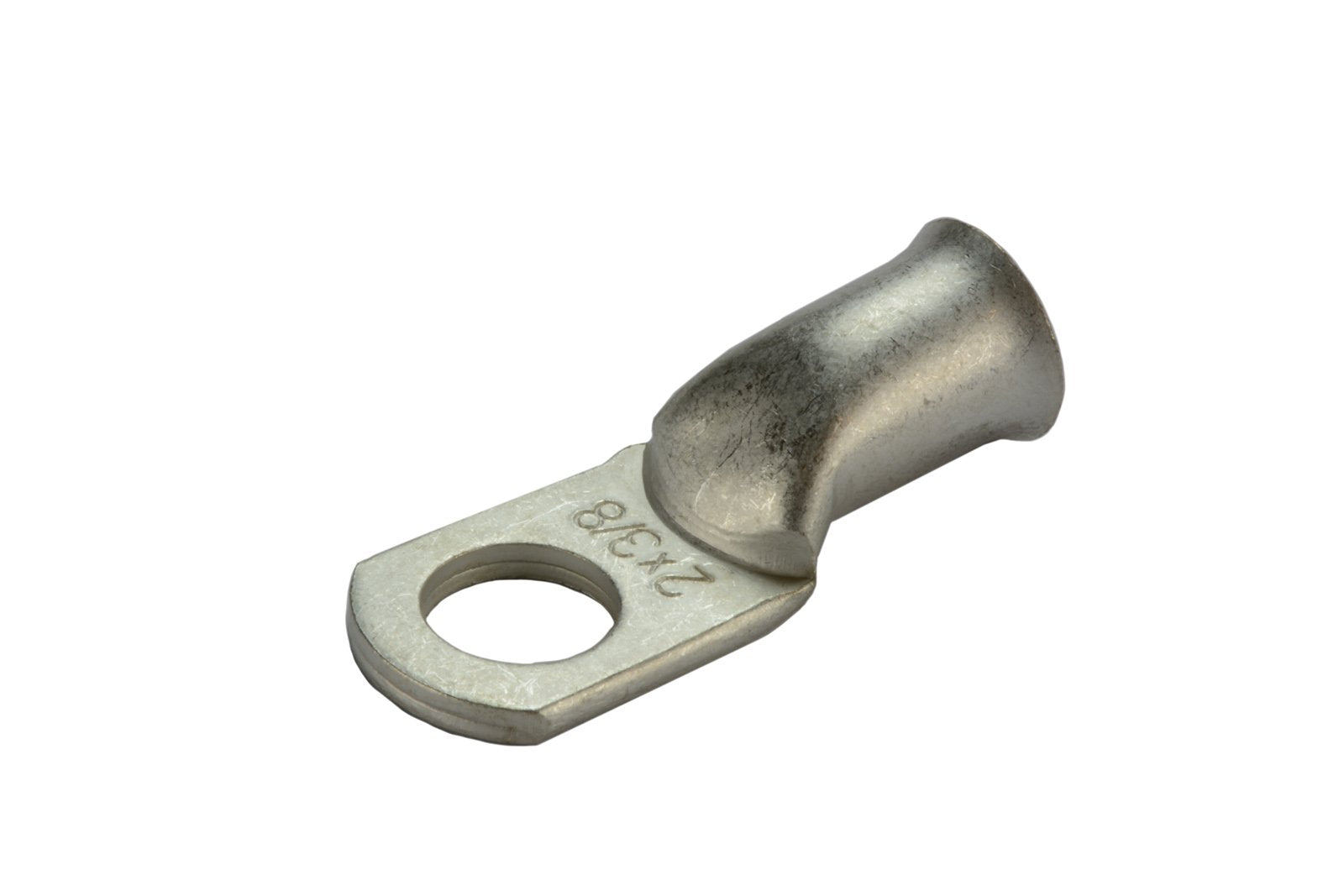 Temco 25 Pack Tinned Copper Welding Battery Cable Ends, Lugs Terminal 2 Awg 3/8'' Hole - Marine Grade (6 Awg To 1/0 Awg Options