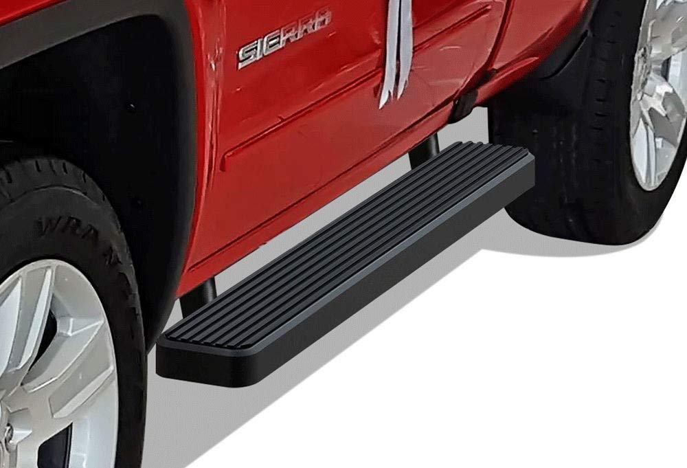APS Running Boards Side Steps Compatible with Chevy Silverado GMC Sierra 1500 2500 1999-2013 Regular Cab & 2500HD 3500 2001-2014