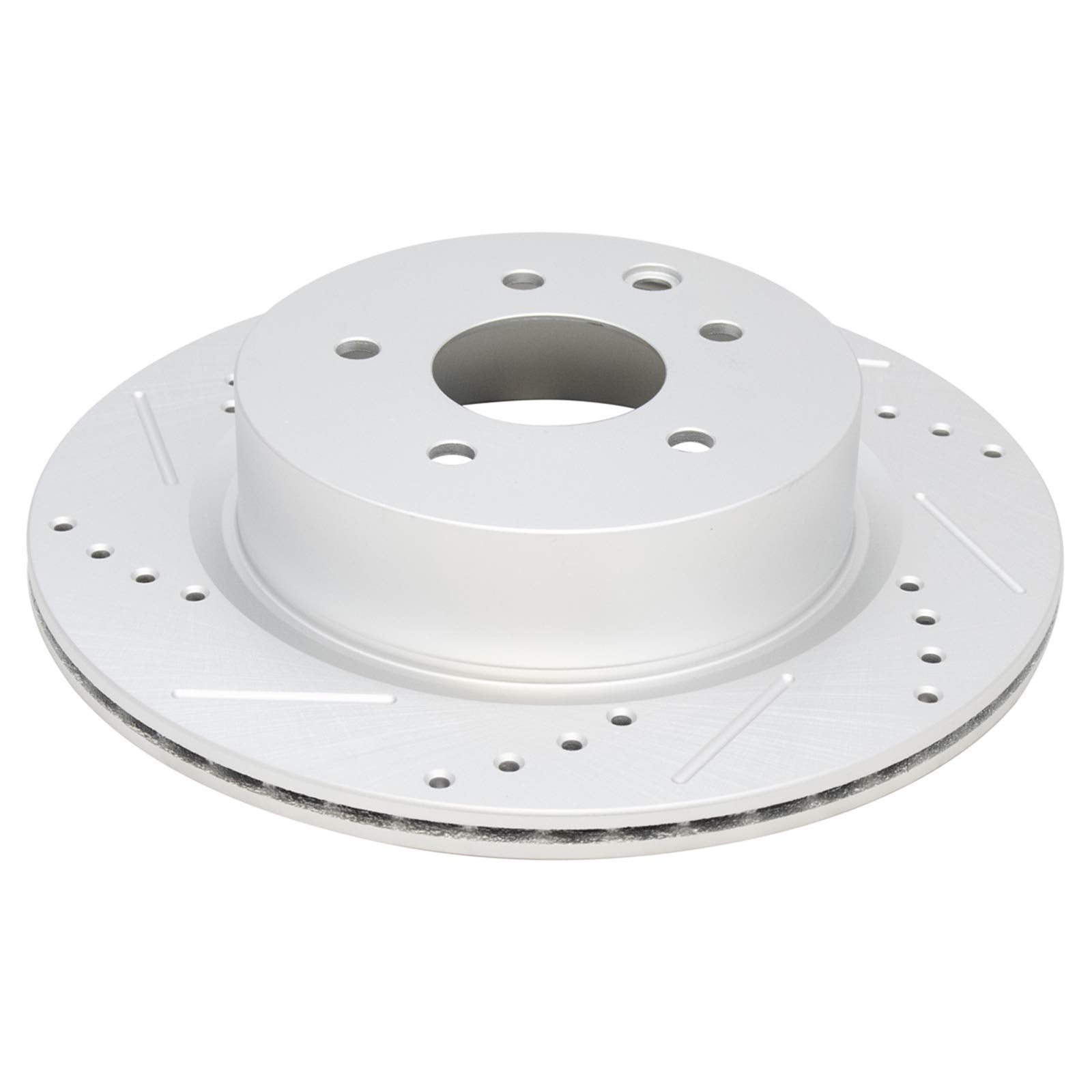 Trq Rear Performance Brake Rotor Drilled Slotted Pair Set For 350Z / 370Z / Ex35 / Ex37 / G25 / G35 / G37 / M35 / M45 / Qx50