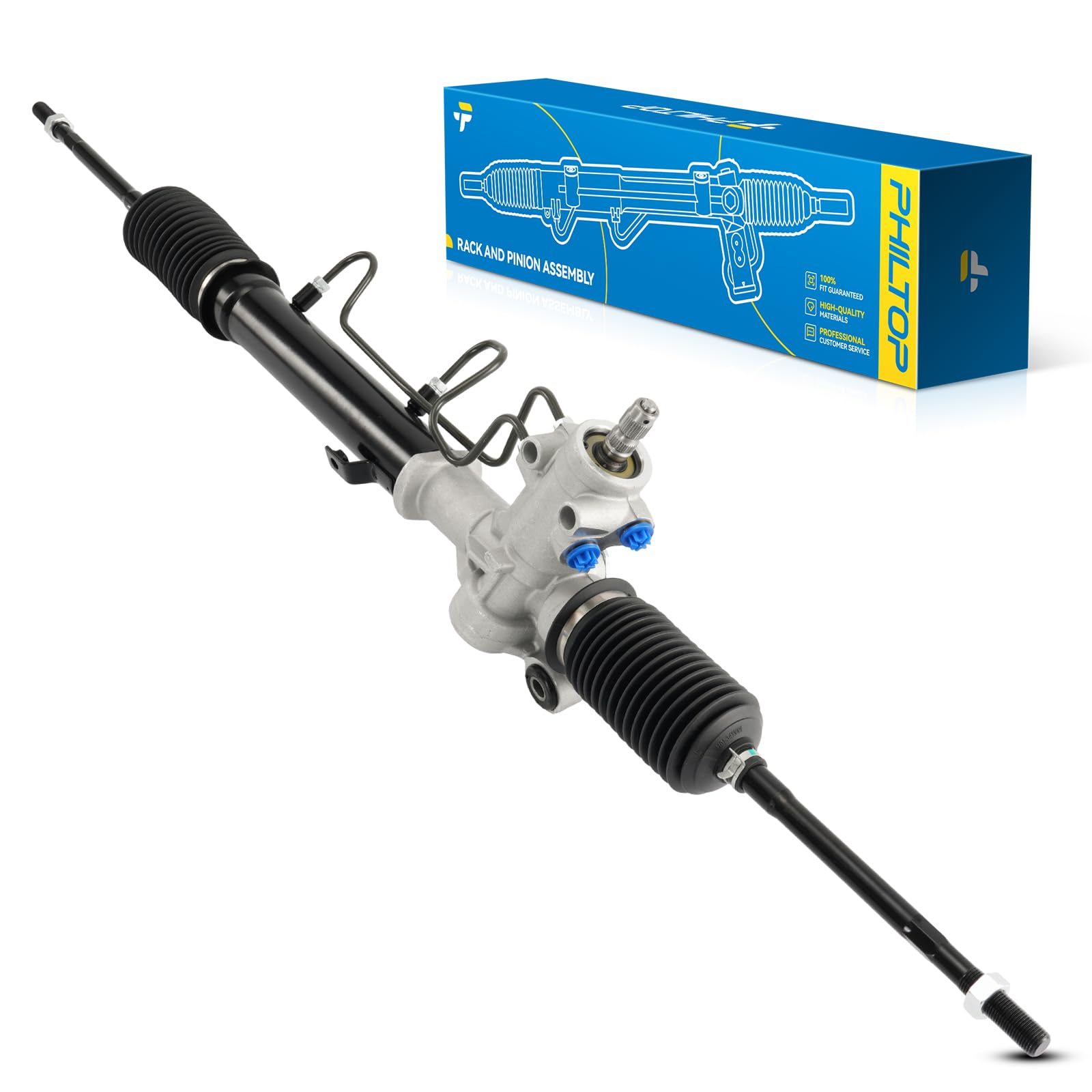 PHILTOP Power Steering Rack and Pinion Compatible with Toyota RAV4 2001 2002 2003 2.0L, Hydraulic Rack and Pinion Replace 26-261