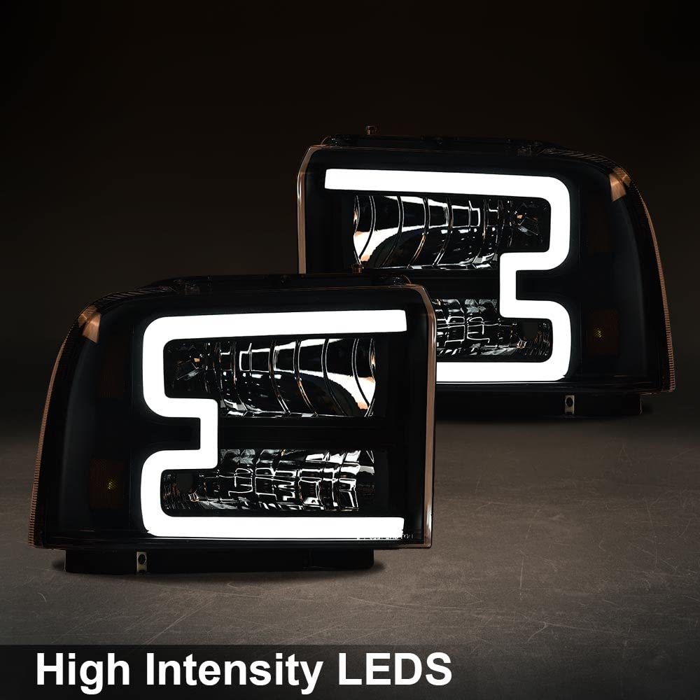 Pit66 Led Headlights, Compatible With 2005-2007 Ford F250 F350 F450 F550 Super Duty/ 2005 Ford Excursion,(Not Fit Sealed Beam He