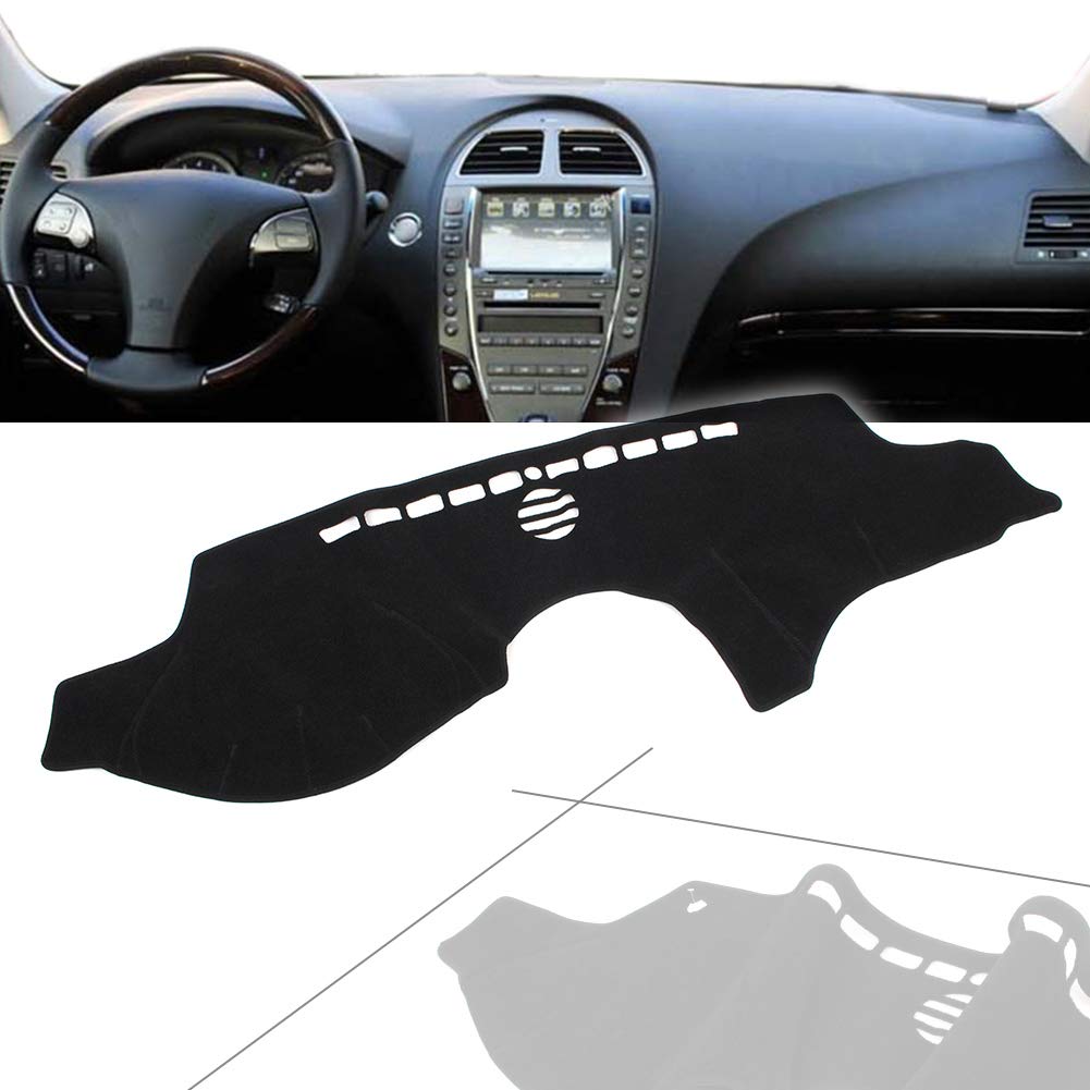 Newsmarts Dashboard Cover Dash Mat Protector Sunshield Cover Black Dashboard Dash Board Cover for Lexus ES350 250 2007 2008 2009