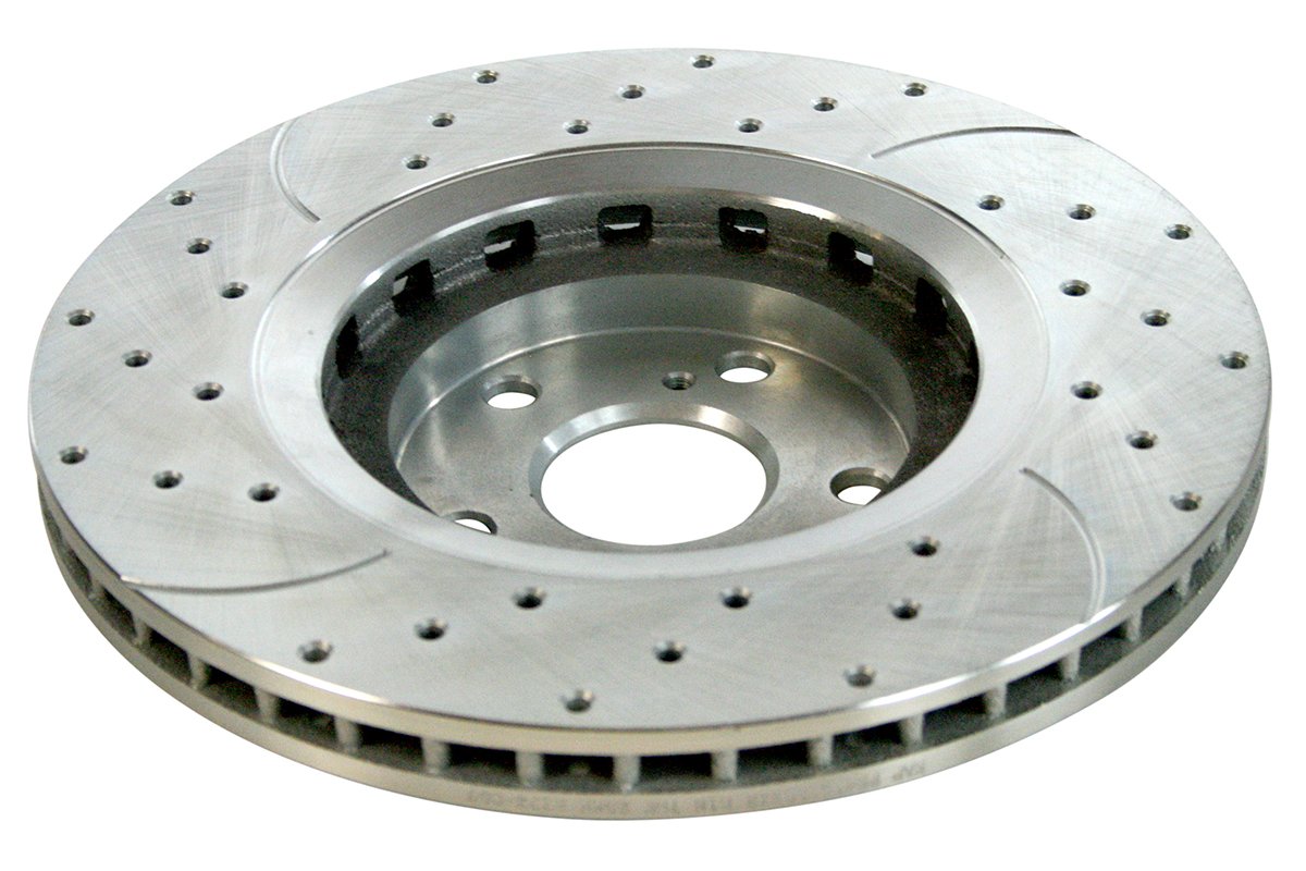 Autoshack Front Drilled Slotted Brake Rotors Silver Pair Of 2 Driver And Passenger Side Replacement For Lexus Rx350 Nx200T Rx450H Nx300H 2008-2019 Toyota Highlander 2011-2020 Sienna Fwd Pr41513Dszpr