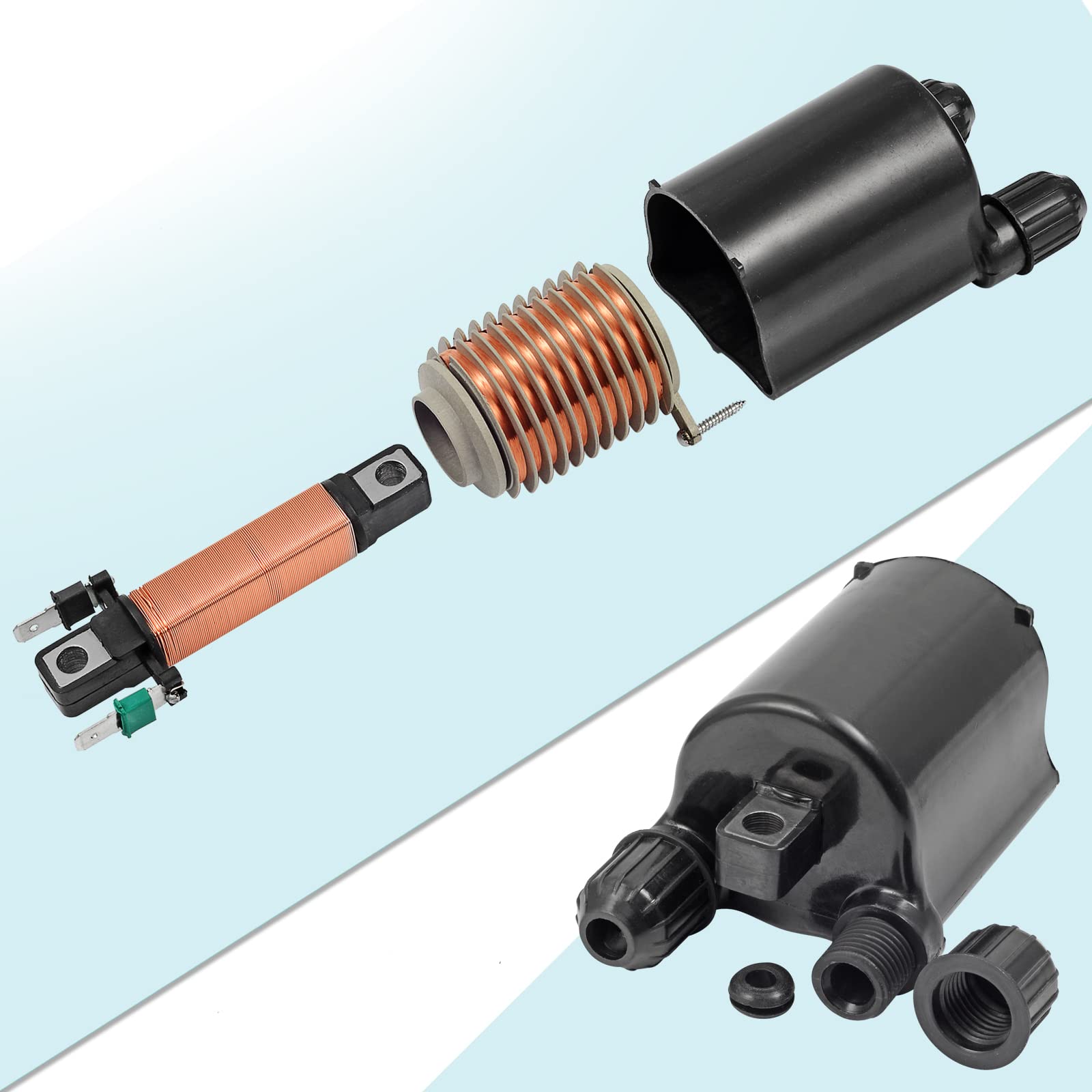 Moto1988 2Set Of Ignition Coil & Spark Plug Cap For Honda Shadow 1100 Shadow Aero 1100 Spirit 1100 Sabre 1100 Ace 1100 Vt1100 1987-2007