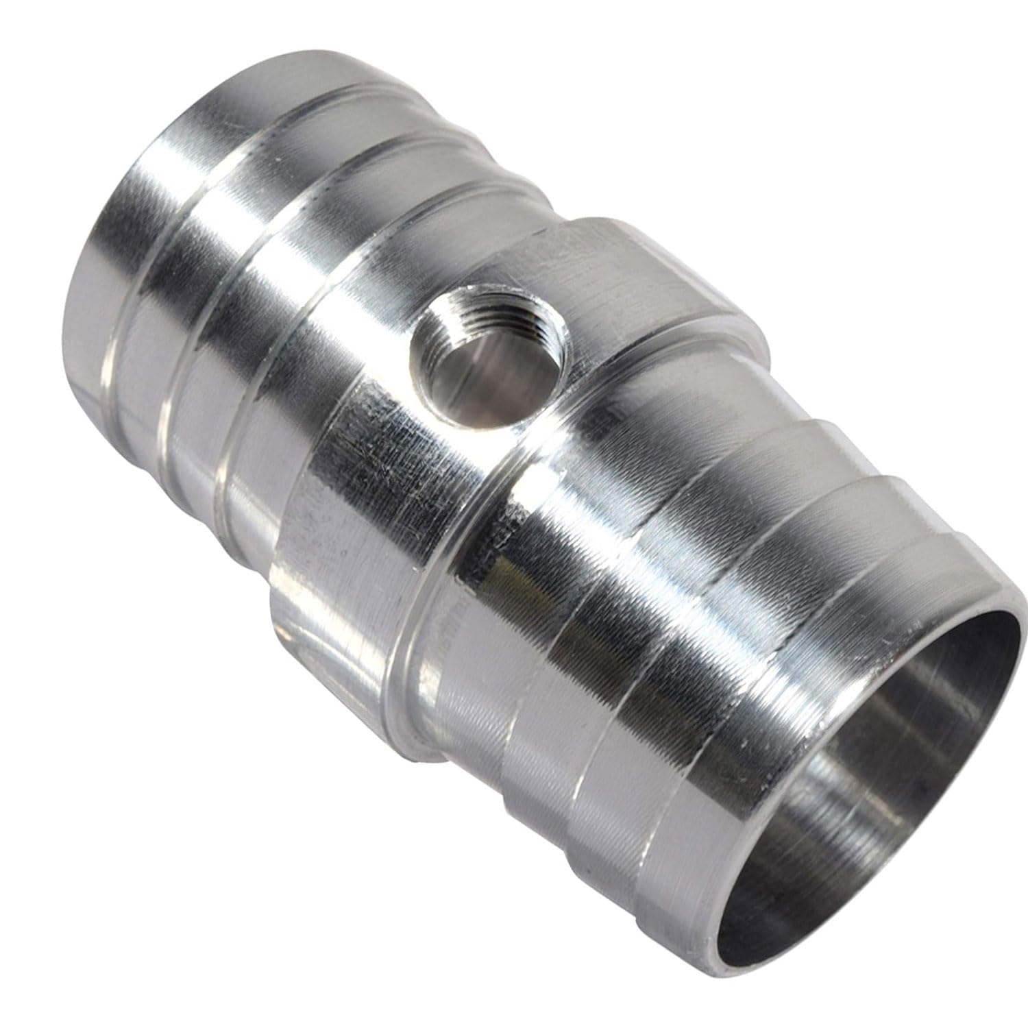 Ict Billet Radiator Hose Barb Coupler With 1/8'' Npt Port 1-1/4'' Steam Tube Adapter For Ls Swap Steam/Coolant Crossover Splice