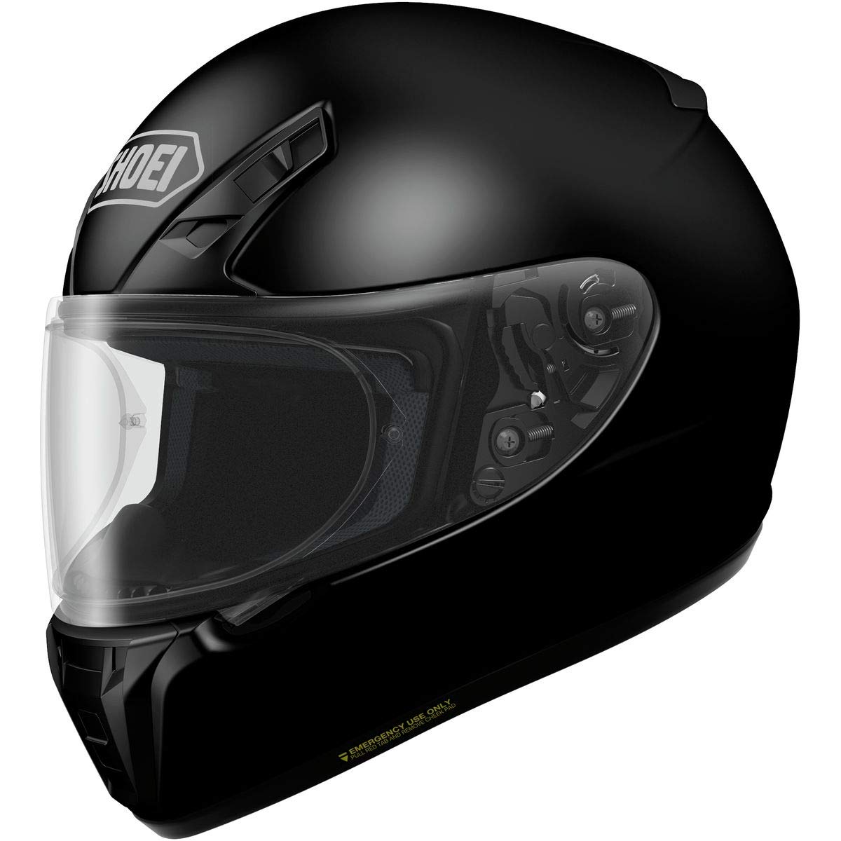 Shoei Unisex Adult RF-SR Solid Black Full Face Helmet 0107-0105-08