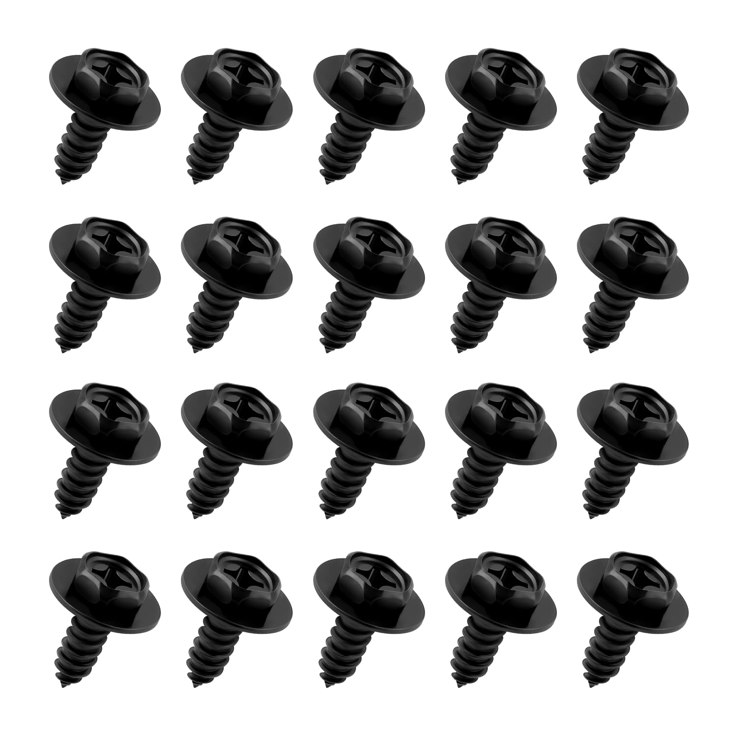 20PCS Fender Bolts Retainers Replacement OEM#90159-60498 Compatible with Scion Toyota Lexus,Hex Head Screws Car Accessories for 