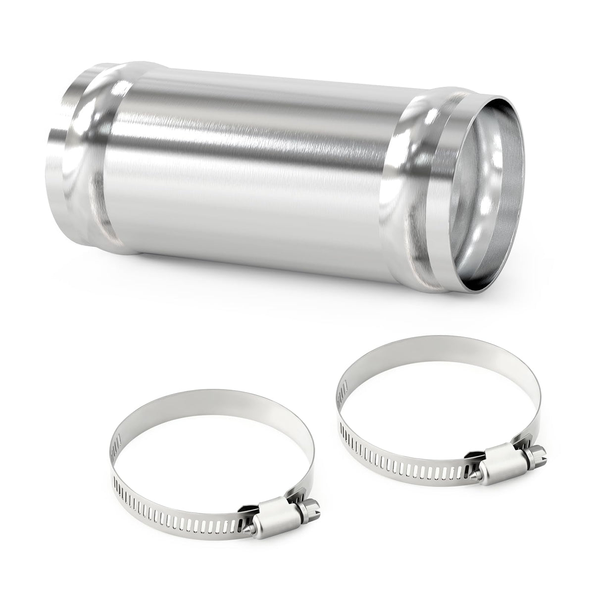 Gasher 1Pcs 3''(76Mm) Aluminum Alloy Tube Aluminum Straight 0.75''Od With Bead Roll, Intercooler Pipe For Intake And Cooling Sys