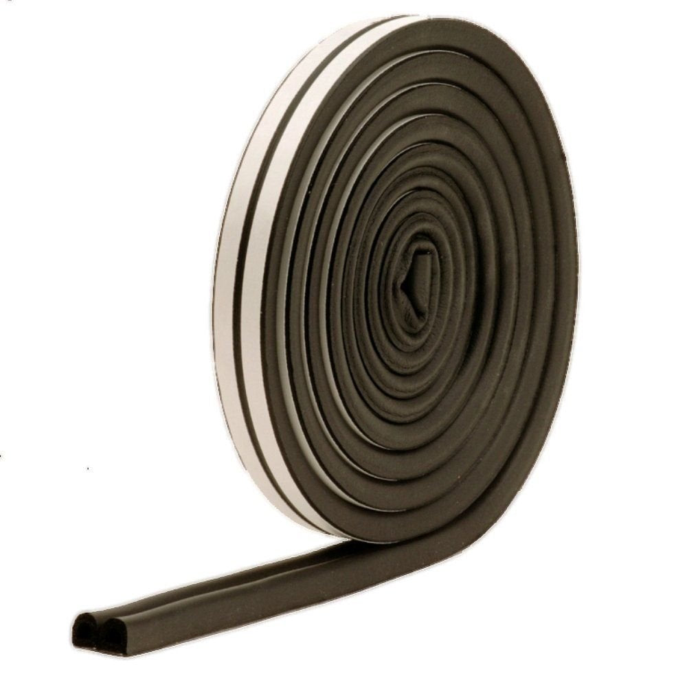 M-D Building Products Weatherseal - 17 ft Black Rubber for Auto & Marine - Model 01025, All Climate Use