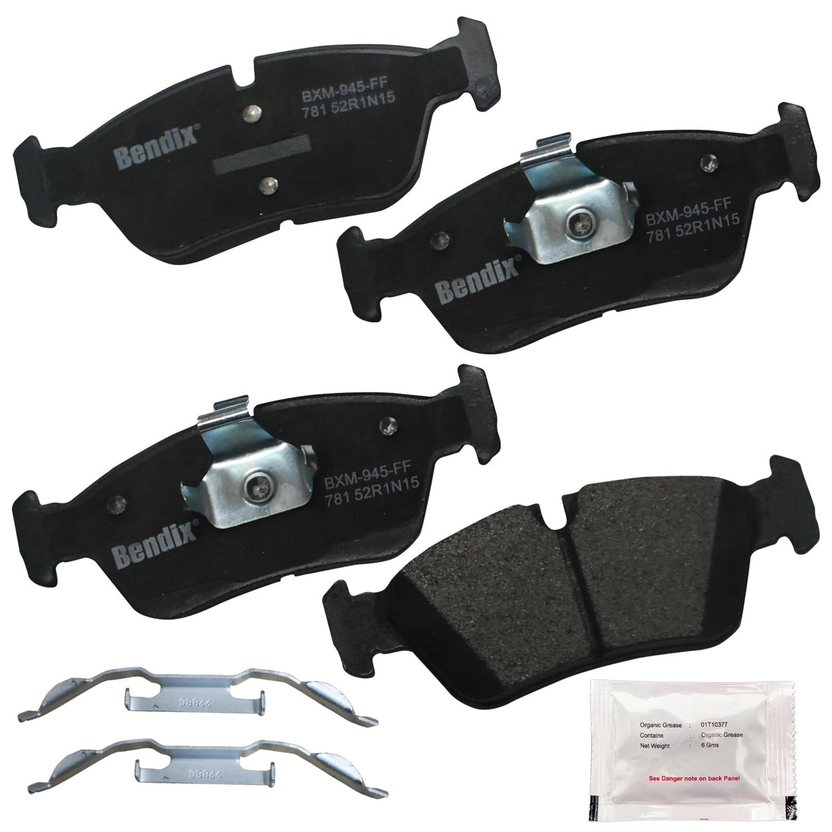 Bendix Priority1 Cfm781 Semi-Metallic Front Brake Pads For Select Models Bmw 318I, 318Is, 318Ti, 320I, 323Ci, 323I, 323Is, 323Ti