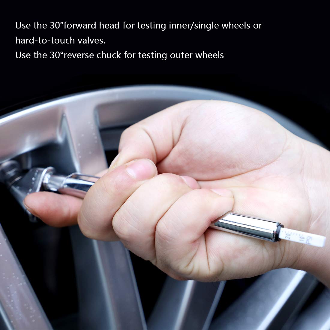 Czc Auto Tire Pressure Gauge Heavy Duty Dual Head Mechanical Air Gauge Stainless Steel Stem For Car Rv Atv Truck Motorcycle Bike, 10-120Psi (5 Pack)