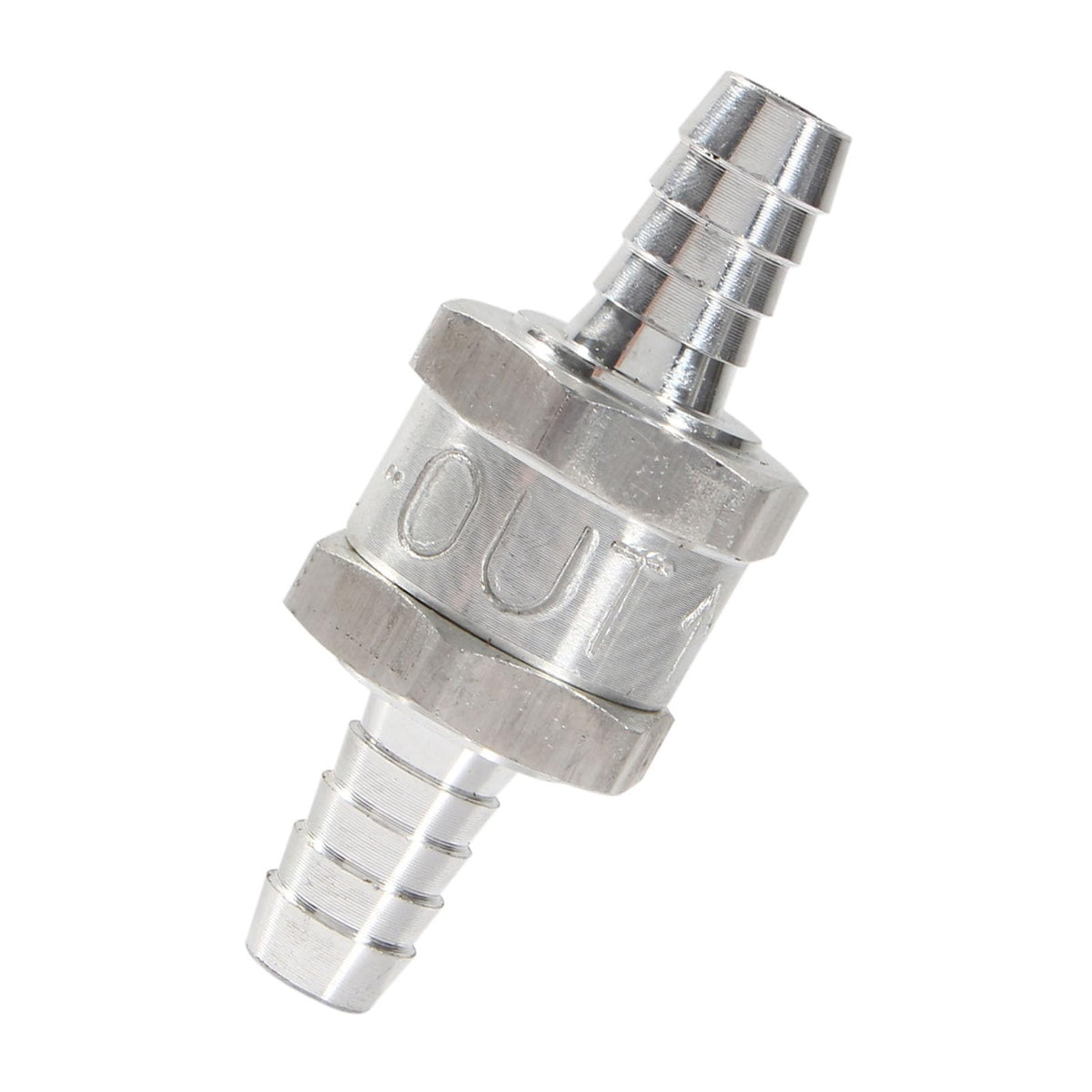 Aluminum Alloy Check Valve Mechanical Industry Check Valve Car One-Way Check Valve Anti-Backflow Valve(10Mm 3/8') Fits For Water, Petrol, , Oils
