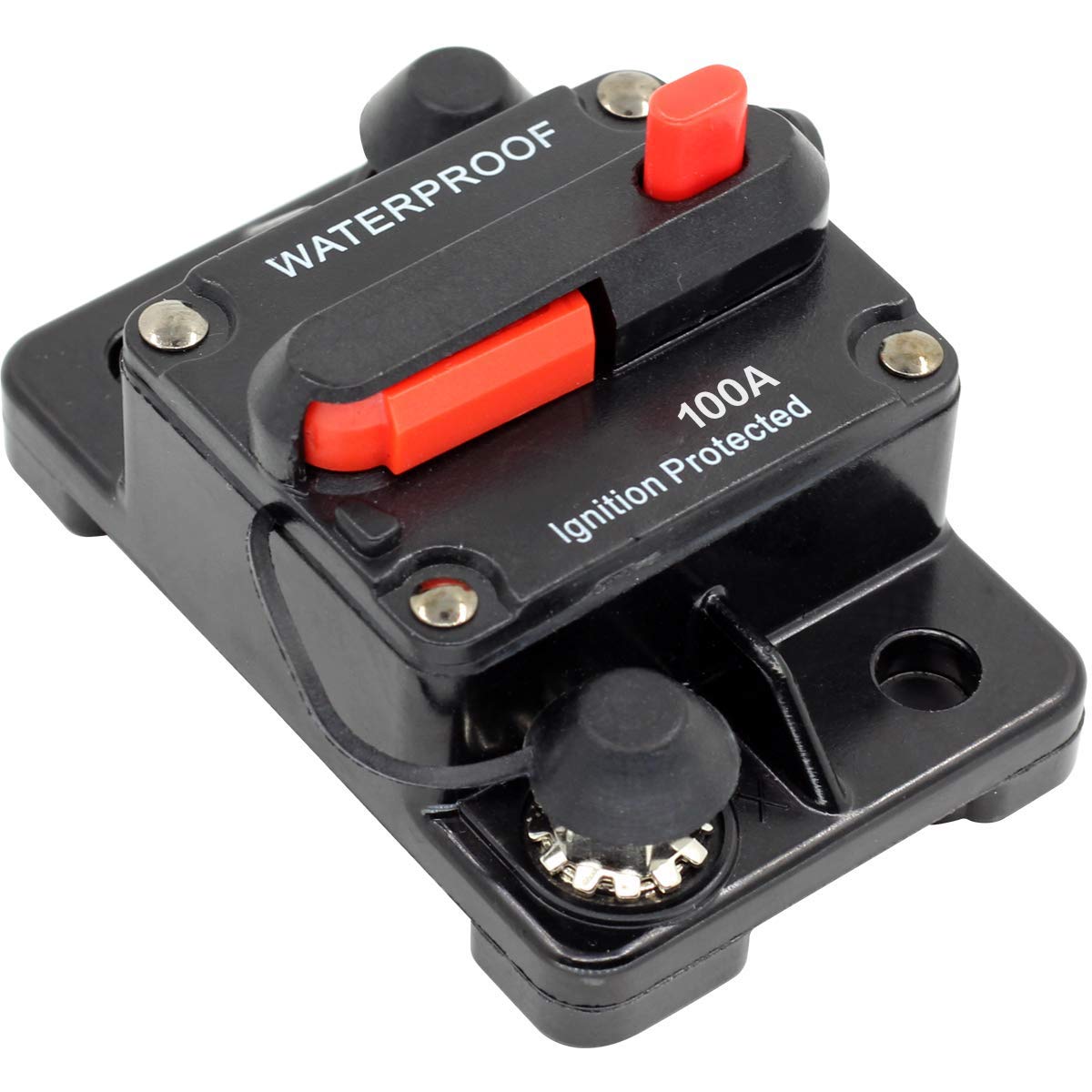 Zookoto 12V- 42Vdc 100 Amp Circuit Breaker With Manual Reset For Car Truck Rv Atv Marine Boat Vehicles/Electronic Systems