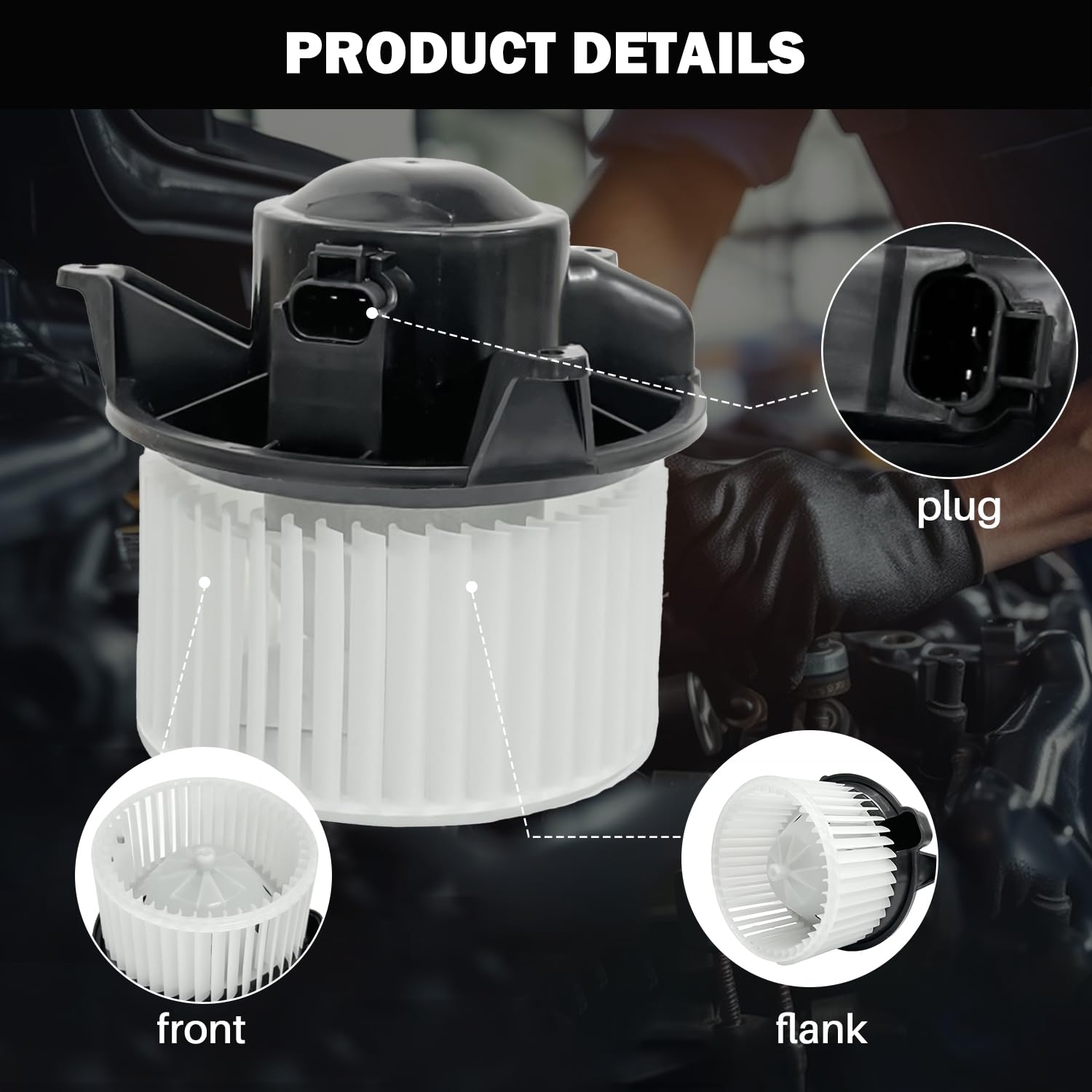 Aspligo 700101 Rear Ac Heater Blower Motor Fan Fit For Cadillac Escalade Ext For Chevy Avalanche 1500 2500 Silverado 1500 2500 3