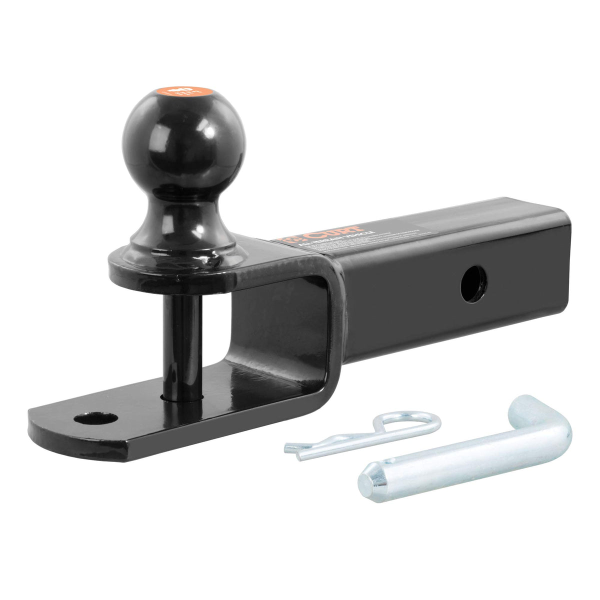 Curt 45009 3-In-1 Atv Trailer Hitch Mount, 2-Inch Ball, Clevis Pin, 5/8-Inch Hole, Fits 2-Inch Receiver