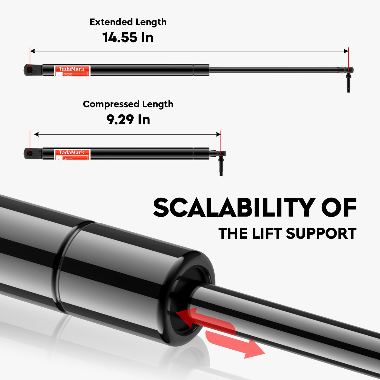 Rear Window Lift Supports Gas Sping Shocks Struts Fit for 1999-2004 Jeep Grand Cherokee Limited Sport Utility, 4528, 2 Pcs