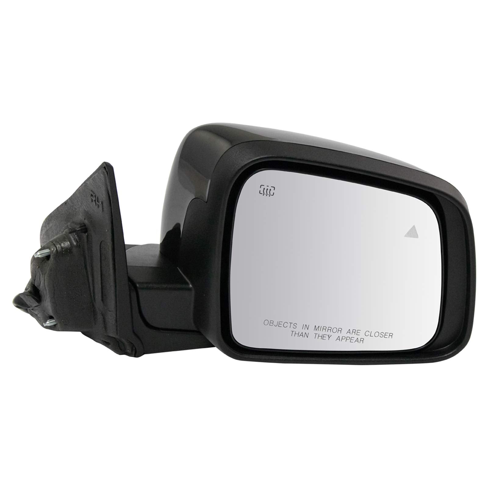 TRQ Mirror Power Heated Signal Memory Blind Spot Black Right RH for Durango
