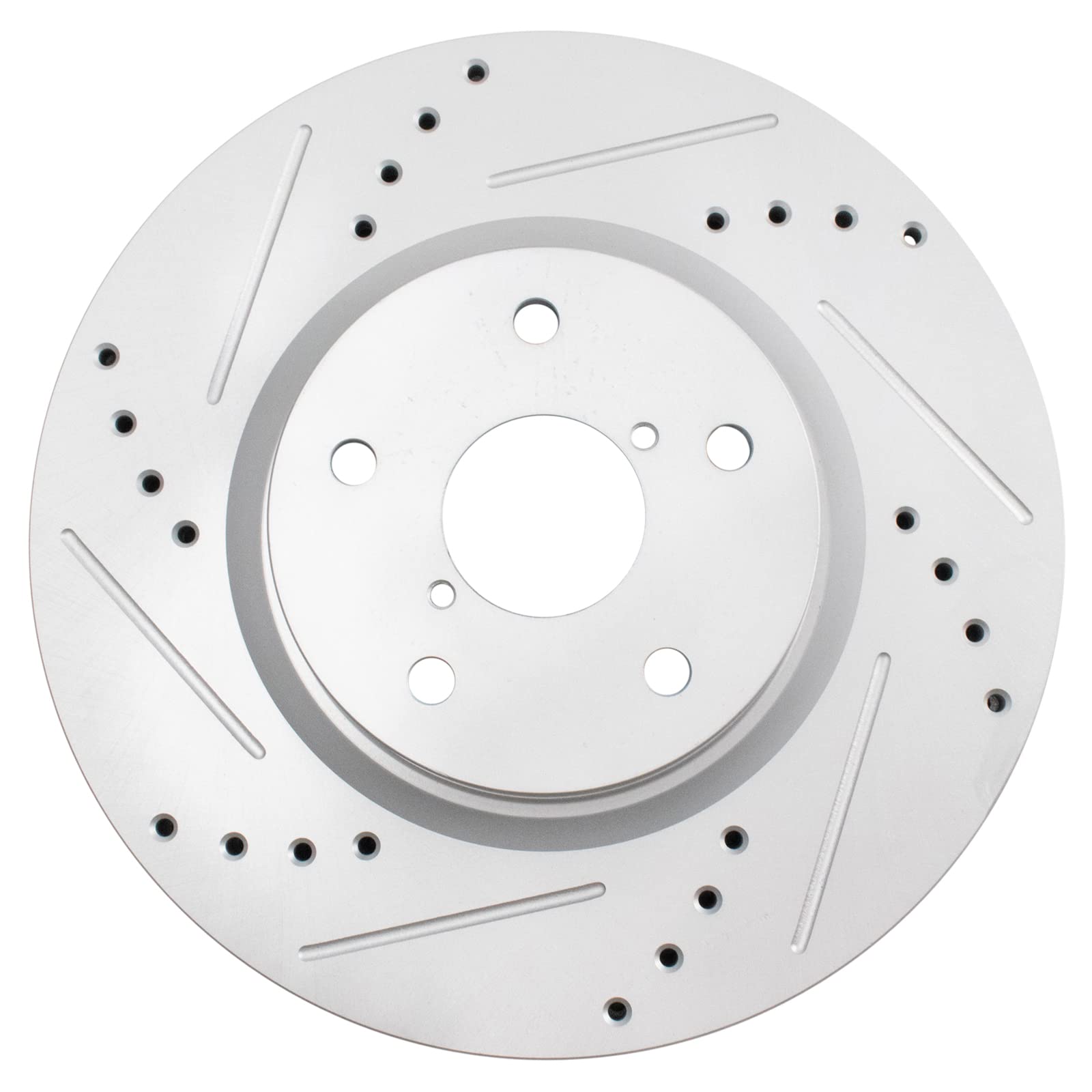 Trq Front Performance Brake Rotors Set Premium G-Coated Compatible With 2006-2007 Subaru B9 Tribeca 2015-2019 Legacy Outback 200