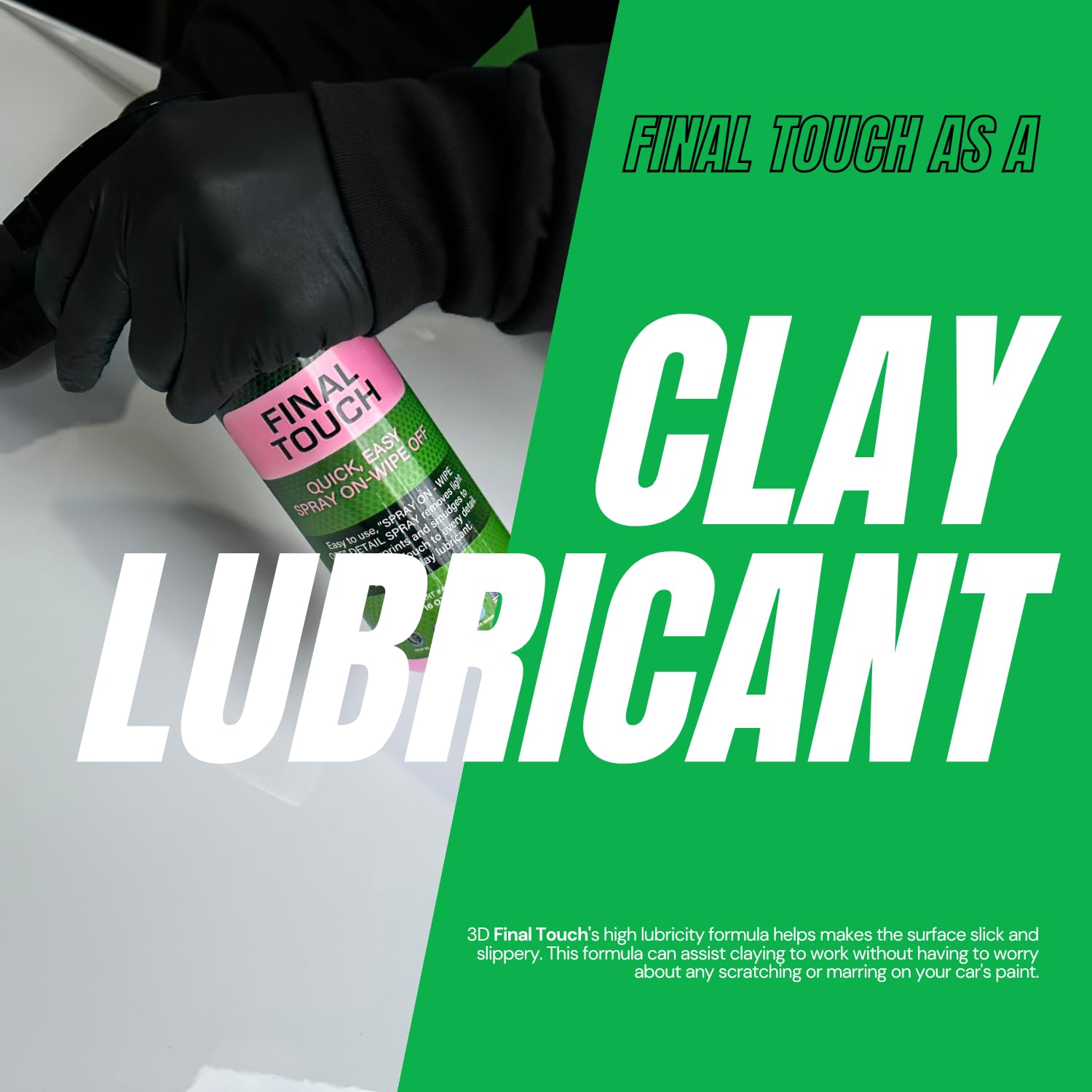 3D Final Touch Quick Detail Spray - Easy Spray On, Wipe Off Showroom Shine 16Oz.