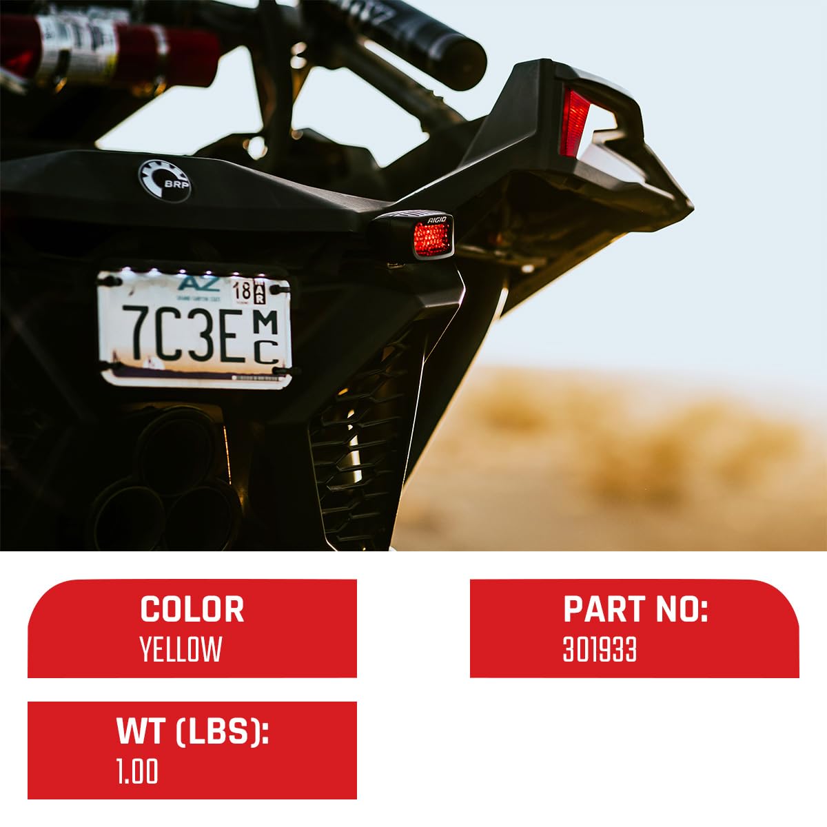 Rigid Industries Sr-M Series Light Cover, Off Roading Light Cover, Durable Polycarbonate Plastic, Easy To Install, Snap On Light