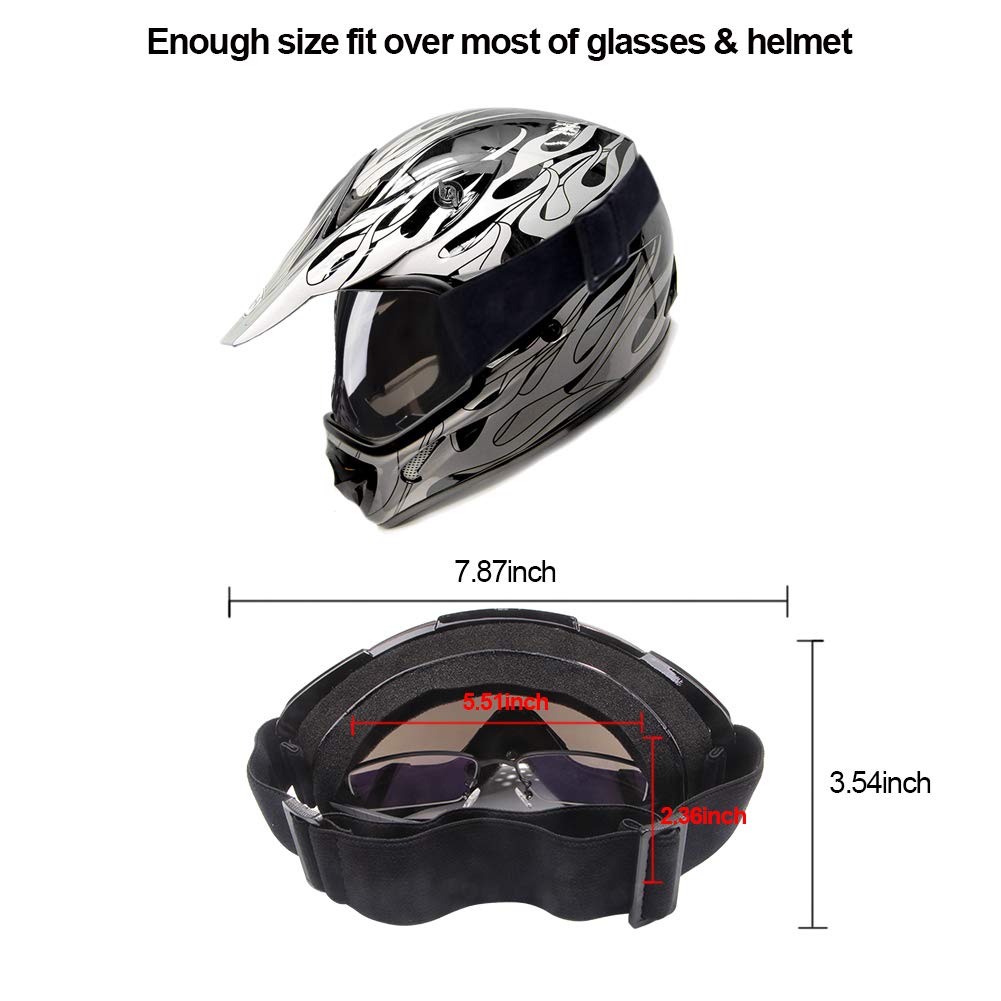 4-Fq Pu Resin Windproof Dustproof Motocross Goggles Crg Sport Scratch Resistant Dirt Bike Goggles Adult Motorcycle Goggles Atv G