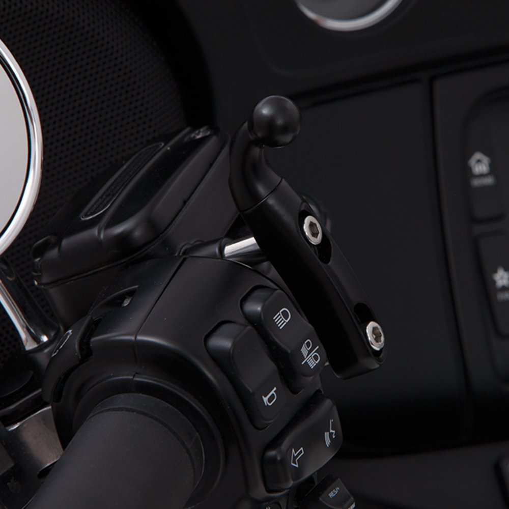 Ciro 50111 Accessory Perch Mount (For All H-D 1984-Up Models (Except 2014-2016 Street Models) , Black