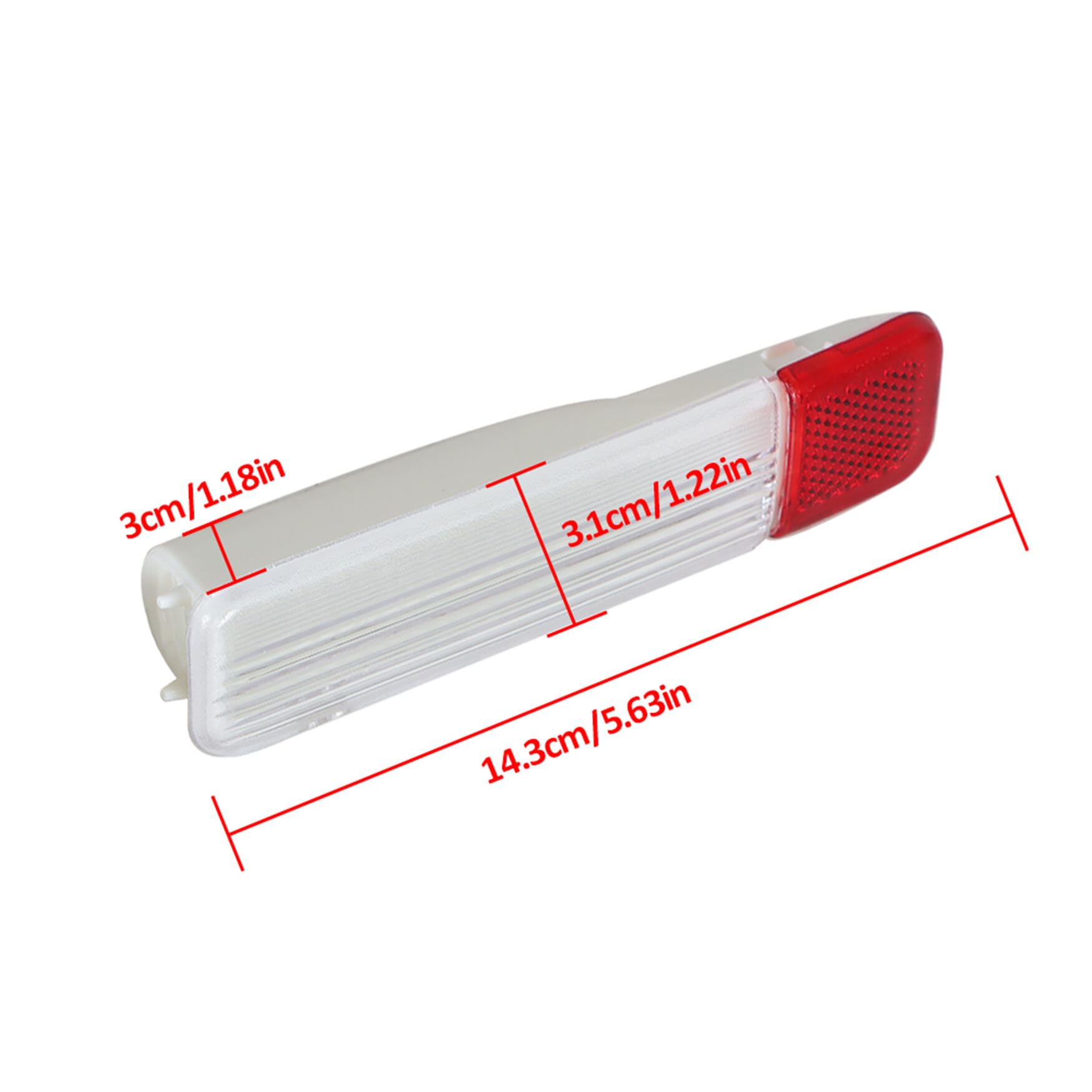 Wflnhb 2Pcs 15021517 Door Reflector Light Panel Replacement For Silverado Tahoe Suburban Sierra Front 15021518 Left+Right