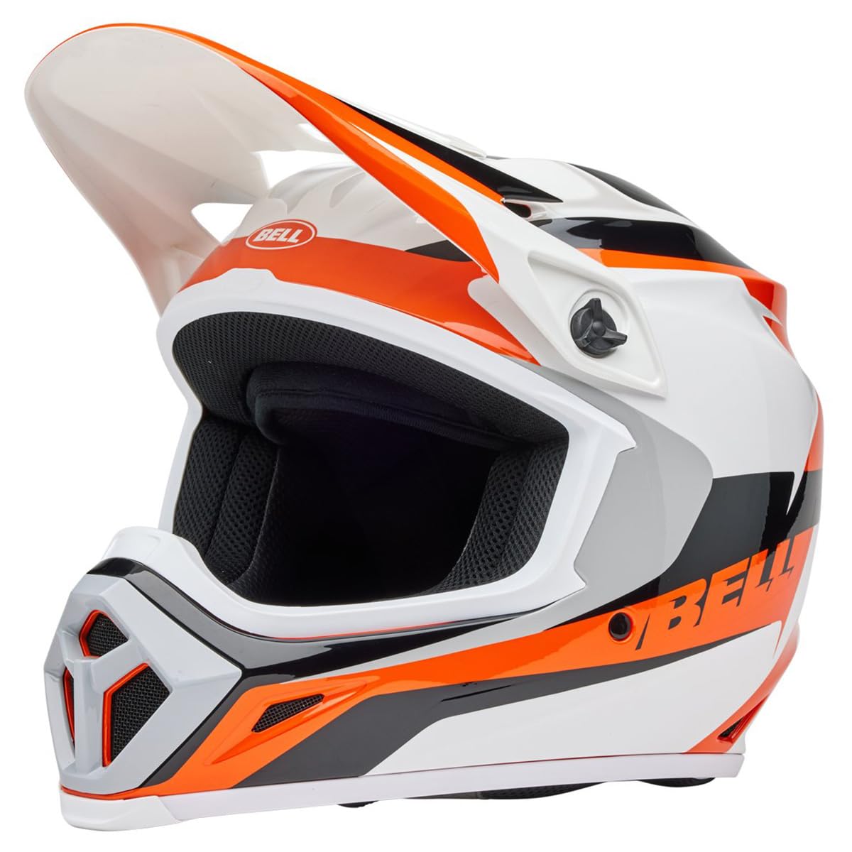 Bell Mx-9 Mips Dirt Helmet (Gloss Rift Orange/White - Small)