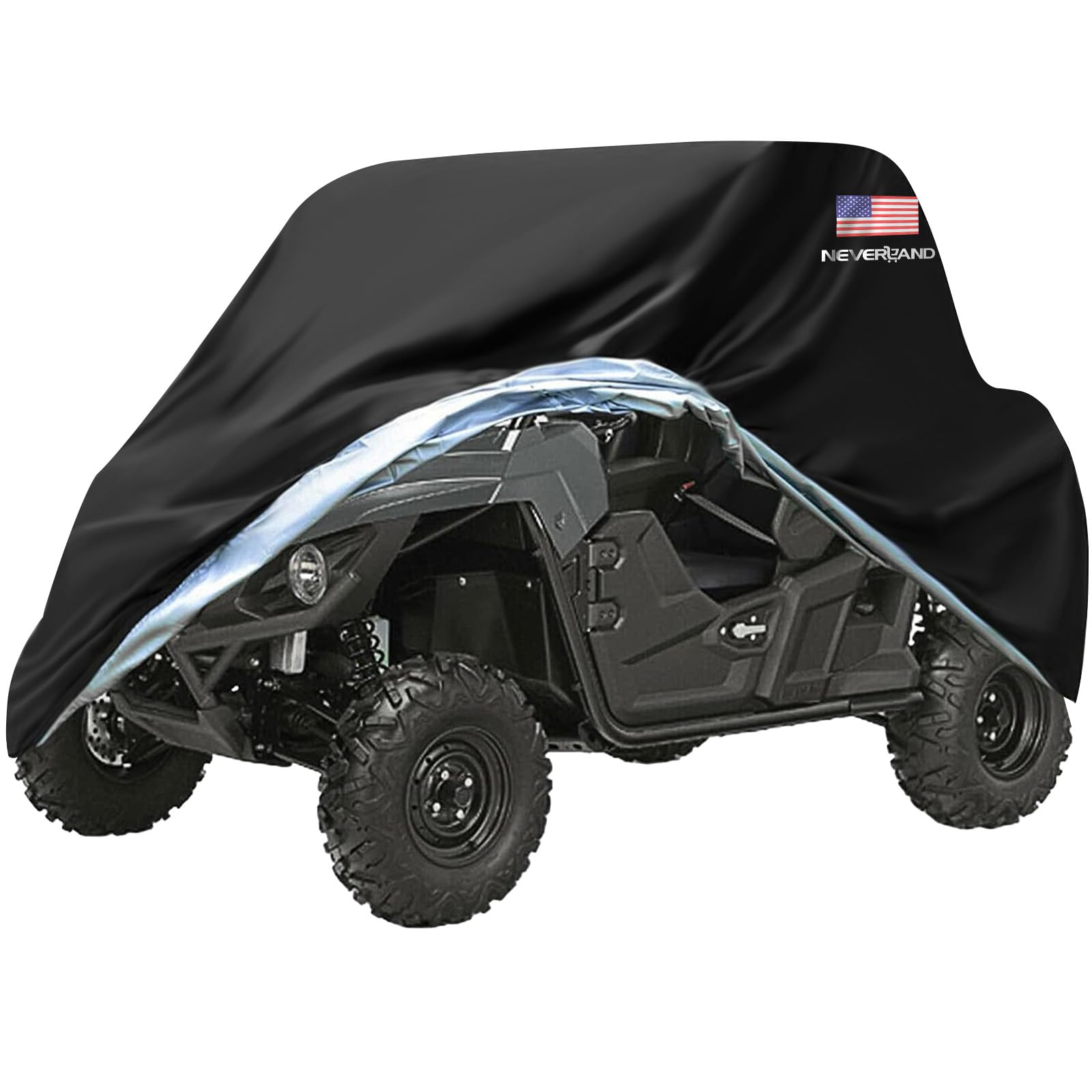Neverland Utv Covers 2 Seater - Side By Side Cover Waterproof Outdoor Utv Covers With American Flag Compatible With Polaris Rang