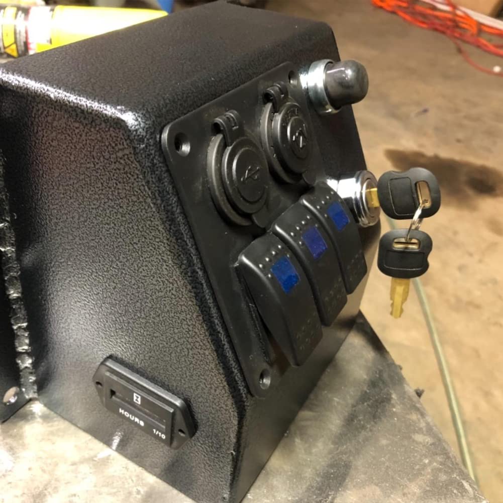 Push Button Momentary Starter Switch, Ampper Heavy Duty Momentary Switch For 12V Engine Start, Horn, Electrical Equipment Ignition And More (Black, Pack Of 3)