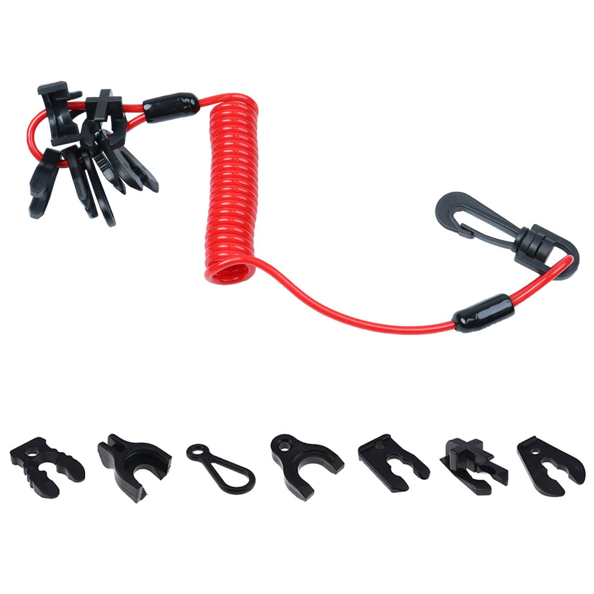 Universal Boat Kill Switch Keys Lanyard, Outboard Jet Ski Cord Tether Siut For Mercury, Yamaha, Honda, Tohatsu, Johnson, Evinrud