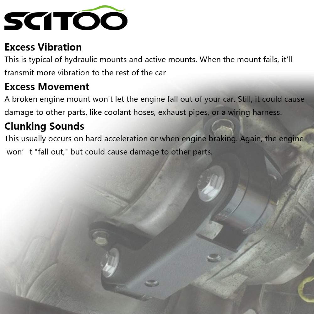 Scitoo Engine Motor Compatible For 2007-2012 For Dodge Caliber 2007-2016 Compass 2007-2016 Patriot(4Pcs) A5415 A5416 A5417 A5418