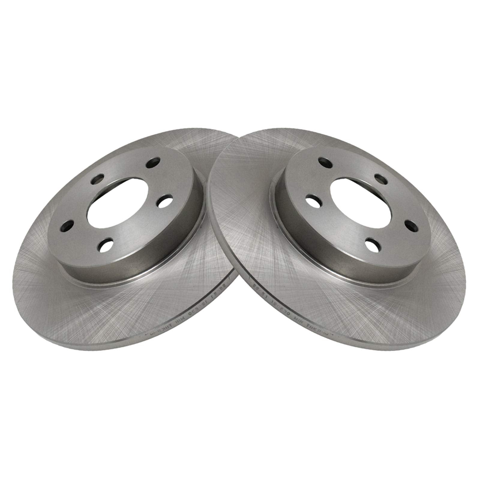 Trq Rear Brake Rotors Set Solid Compatible With 2003-2005 Buick Park Avenue 2000-2005 Cadillac Deville 1999-2004 Seville 2004-20