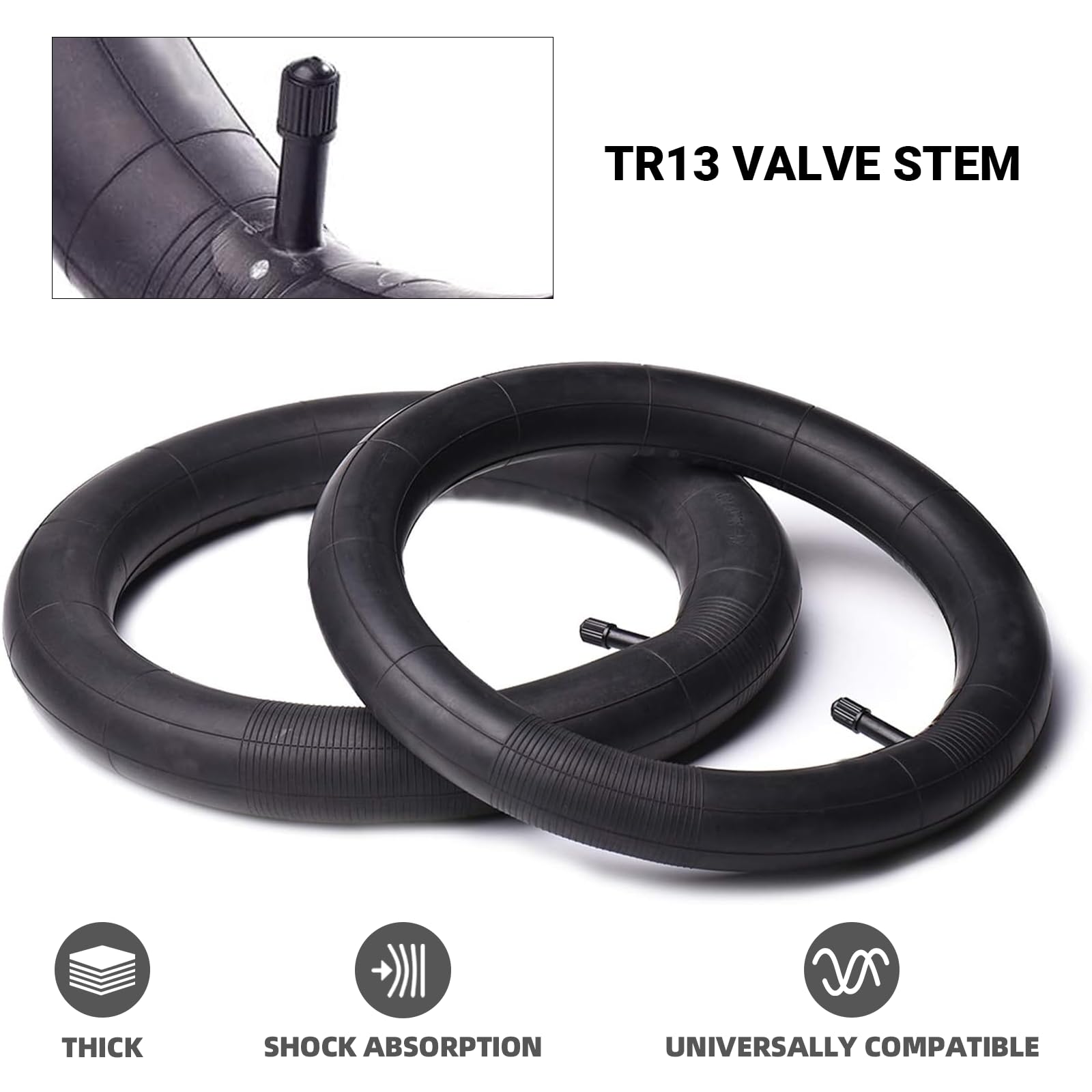 12.5 X 2.5/2.75/3.0 Scooters Replacement Tubes Inner Tube With Tr13 Stem For Razor Pocket Mod (Bella, Betty, Bistro, Daisy, Hann