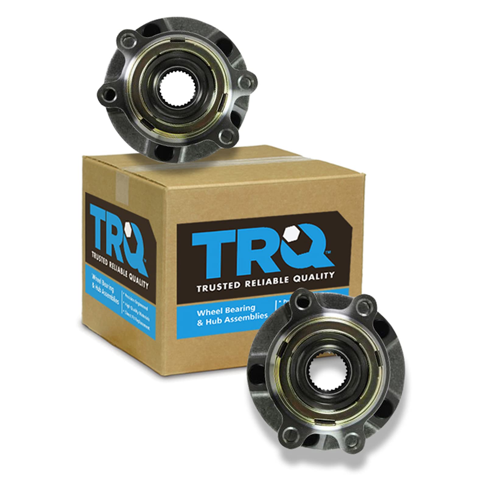 Trq Front Wheel Hub Bearings Assembly Set Compatible With 2007 Nissan Altima