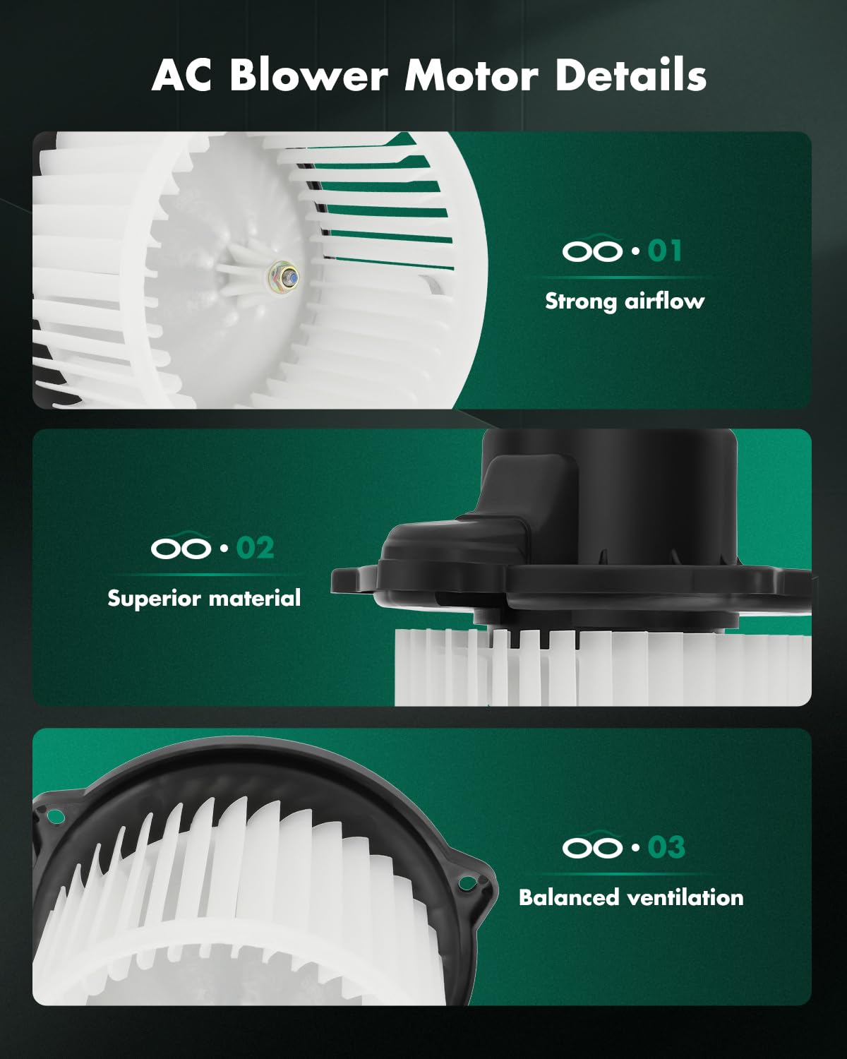 Scitoo Front Hvac Heater Blower Motor With Fan Cage Fit For Kia For Soul 2014-2019 Replace 700300