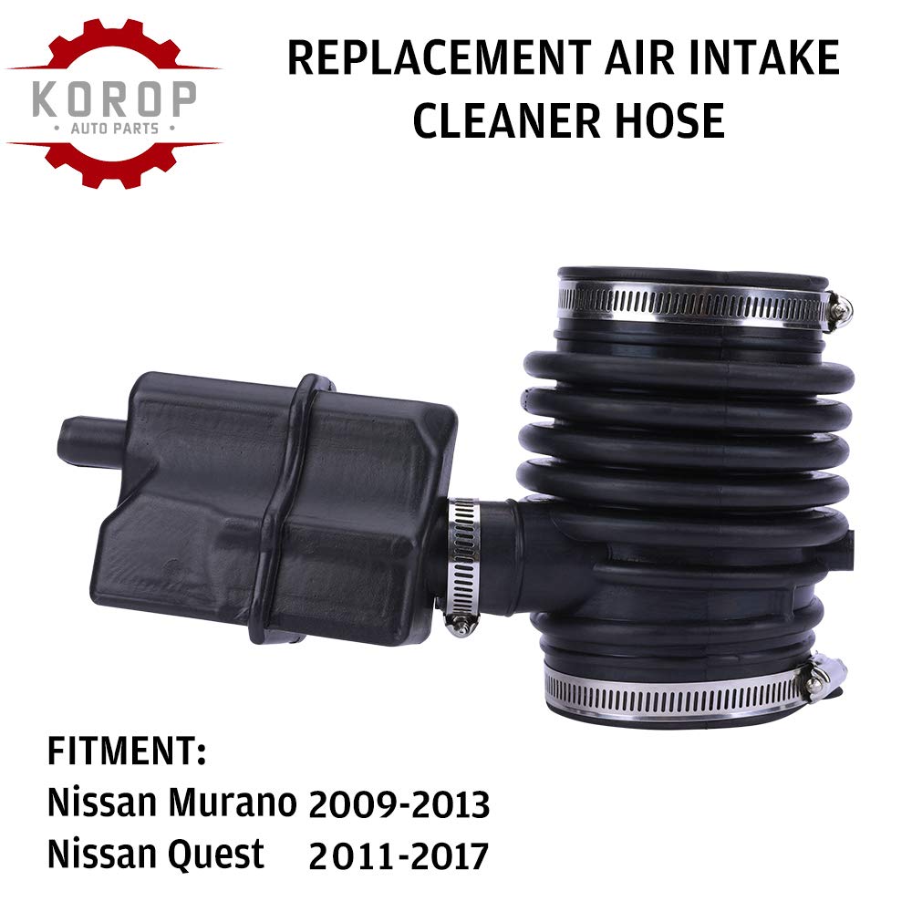 Air Cleaner Intake Hose Replaces 16576-1AA1A 16576-1AA0A Fits Nissan Murano 2009-2013 and Quest 2011-2017 Fresh Air Duct Tube Ho