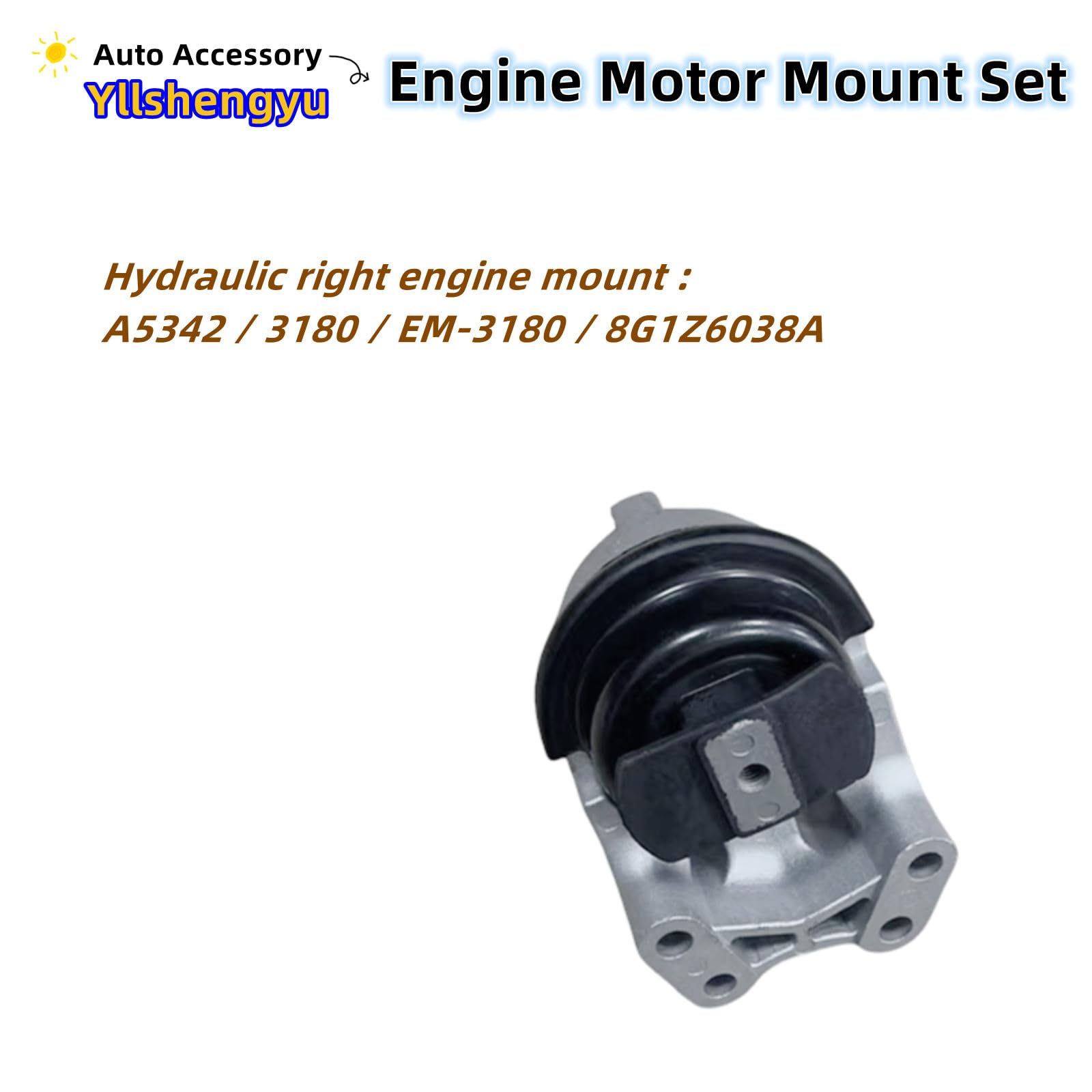 3Pcs Engine Motor Transmission Mount Set Compatible With Taurus 2008-2012 3.5L/Lincoln Mks 3.7L/Flex 09-12 3.5L/Taurus X 08-09 3