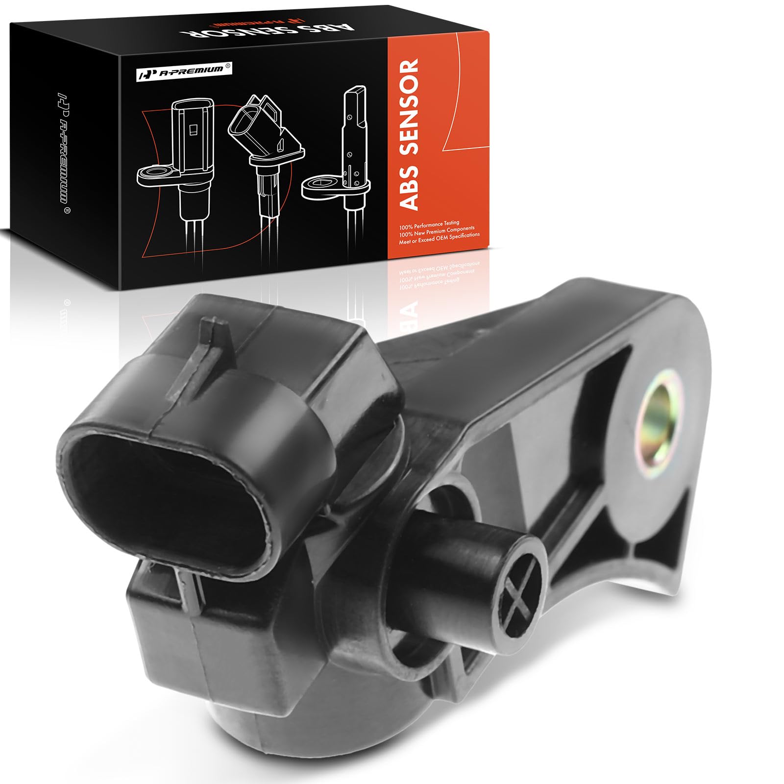 A-Premium Front Abs Wheel Speed Sensor Replaces 19259629, 22591939 - Compatible With Buick, Cadillac, Chevy, Oldsmobile & Pontia