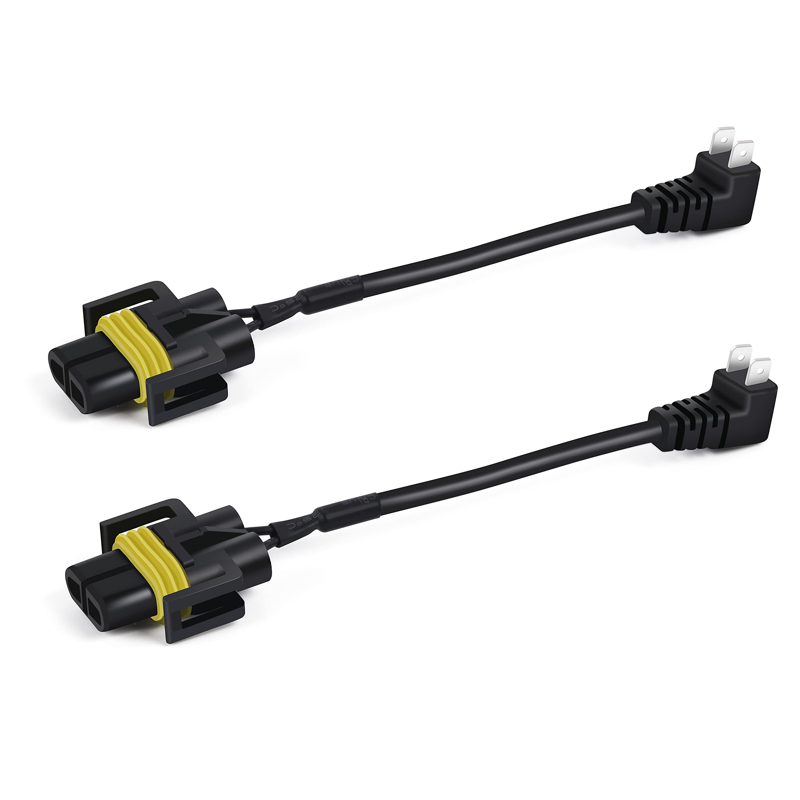 Alla Lighting Upgraded PGJY19-2 Base H8B H9B H11B Socket Female Adapter Wiring Harness Wire for H11 Bulb to H11B (2pcs/pk)