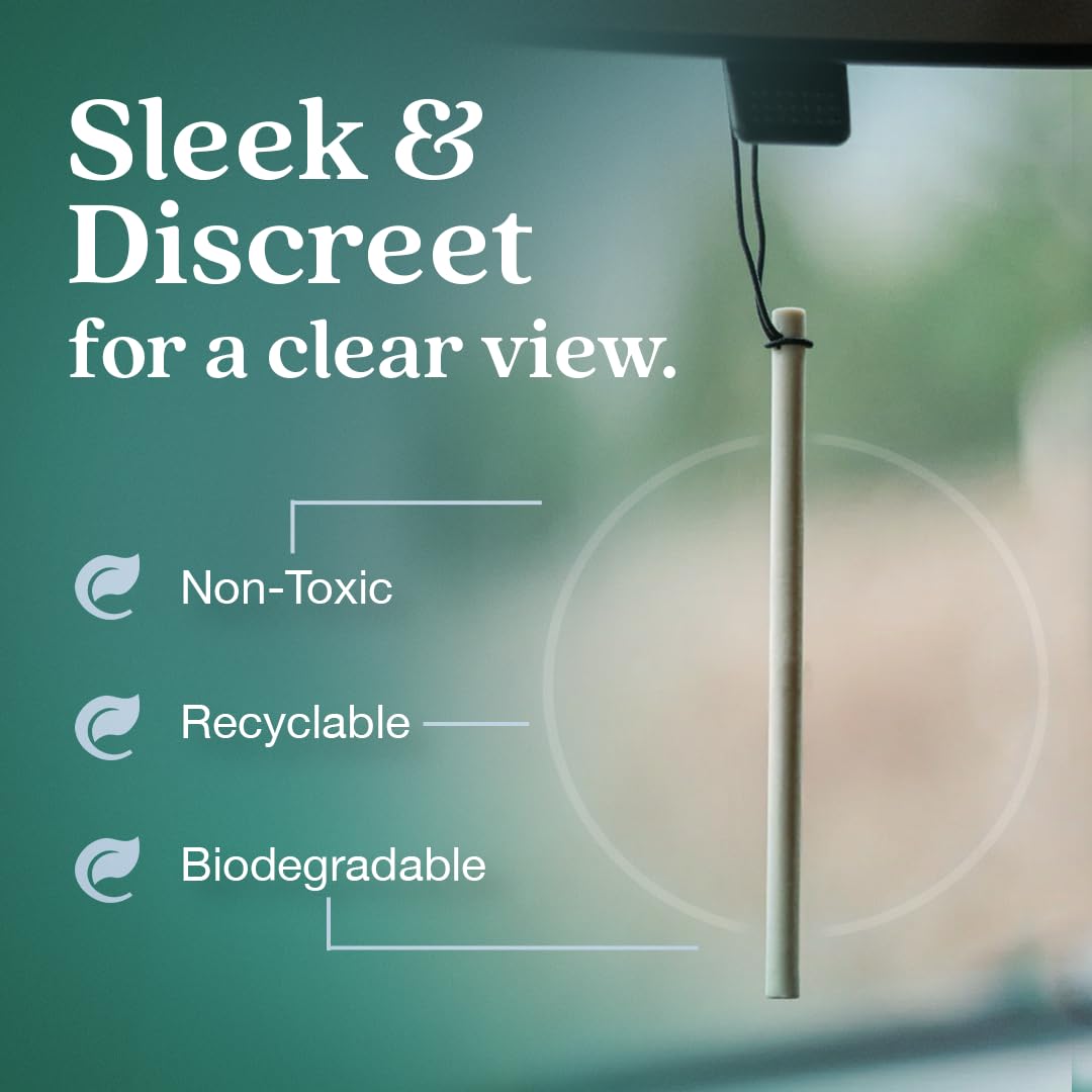 Enviroscent Non-Toxic Car Air Freshener (Seaside Coconut & Verbena) Natural Car Air Freshener | Essential Oil Diffuser | Car Sce