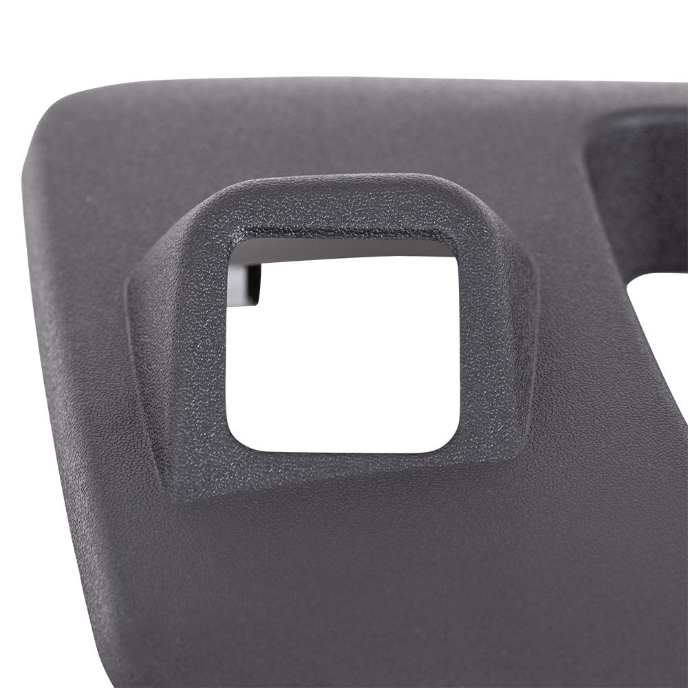 AutoandArt Brock Replacement Tailgate Handle Trim Bezel Textured w/Keyhole & Rear-View Camera Hole compatible with Silverado Sierra Pickup Truck 22755304