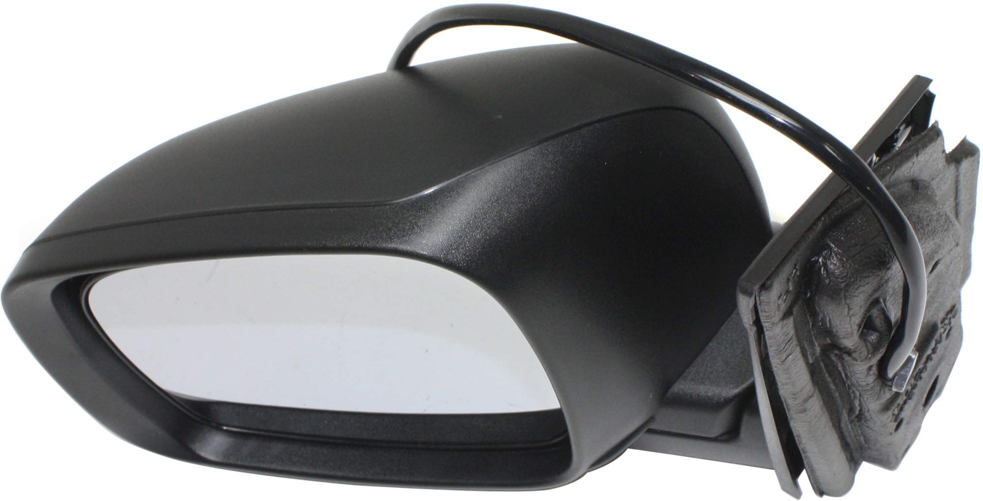 Kool Vue Mirror Compatible with 2008-2020 Dodge Grand Caravan, Fits 2008-2016 Chrysler Town & Country Driver Side Manual Folding, Heated, Textured Black, Power Glass, With one touch feature