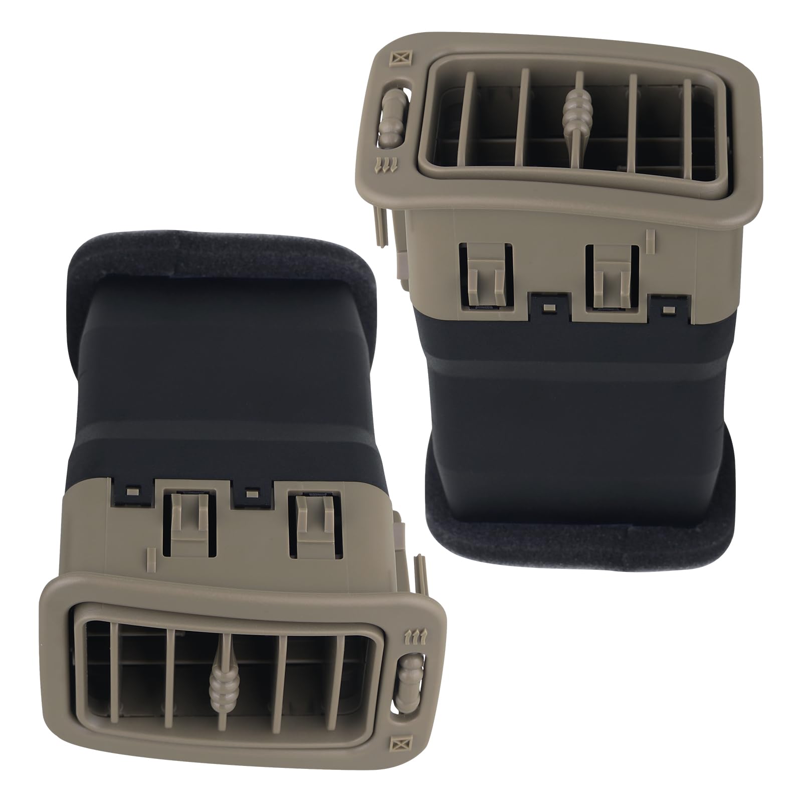 Apperfit Dash A/C Air Vent Passenger Side (Tan) Compatible With 1999-2007 Chevrolet Chevy Avalanche Silverado Tahoe Suburban/Gmc